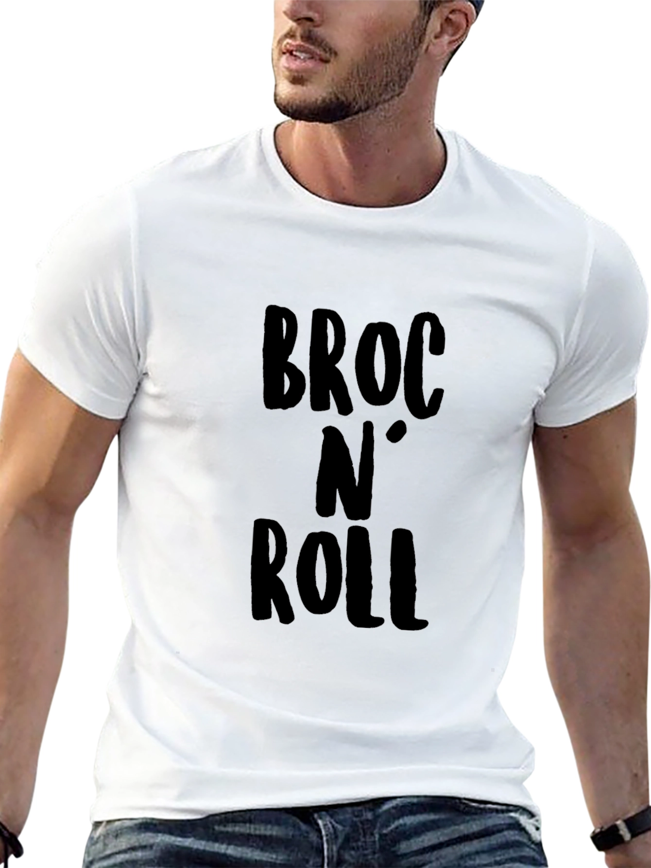 Broc N Roll Graphic T-Shirt - Black Casual Tee