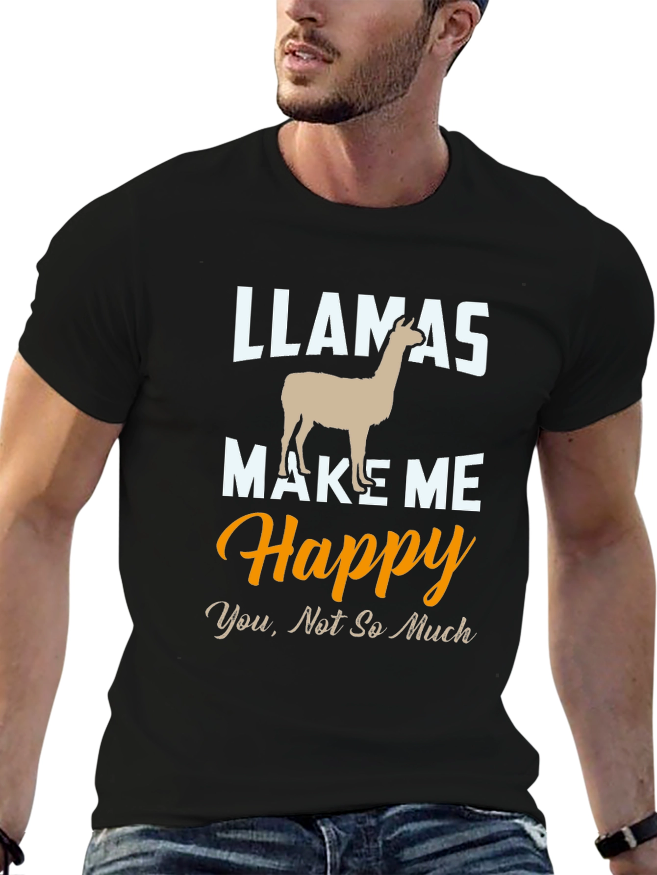 Llamas Make Me Happy T-Shirt