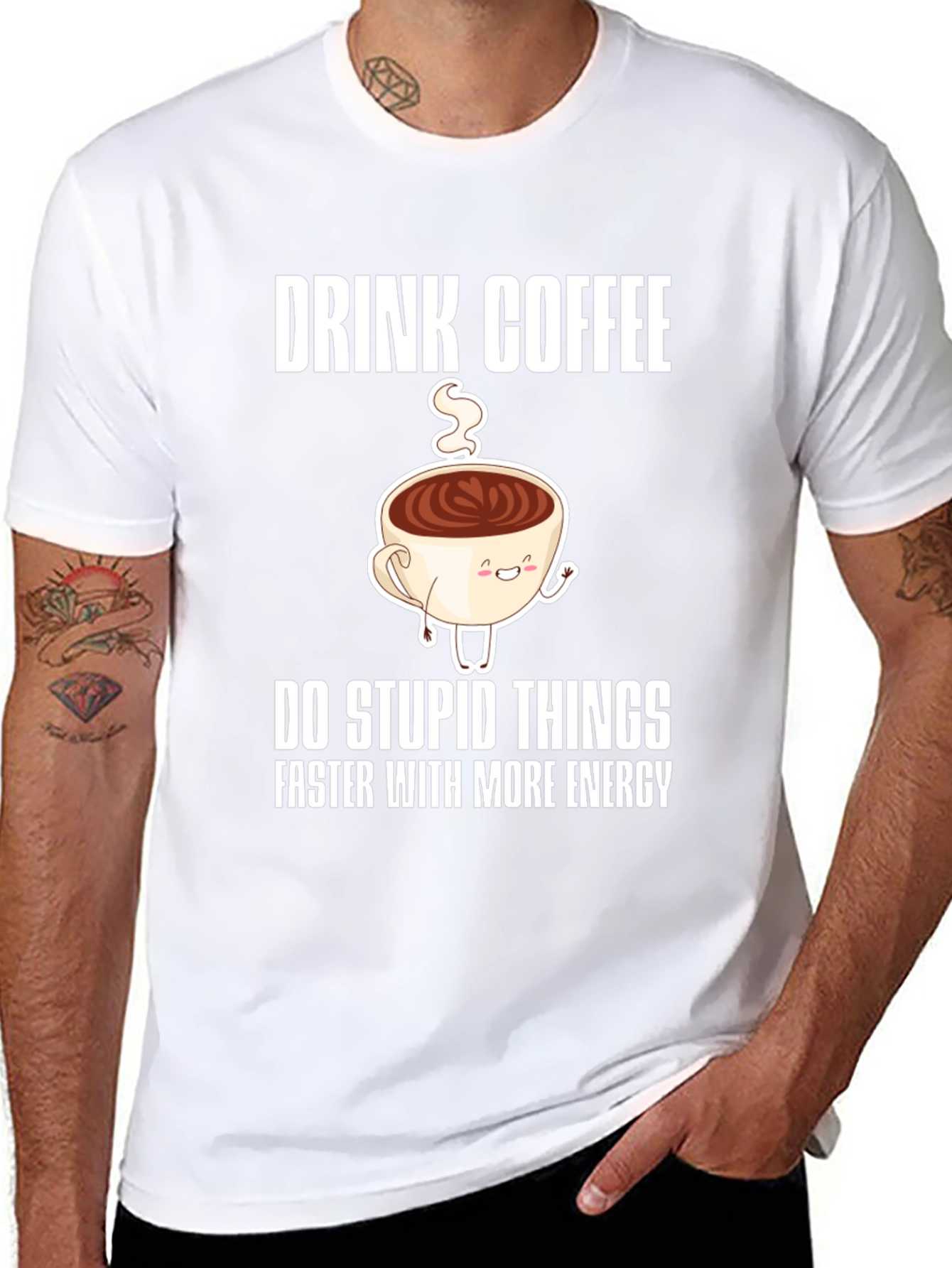 Drink Coffee Funny Graphic Tee