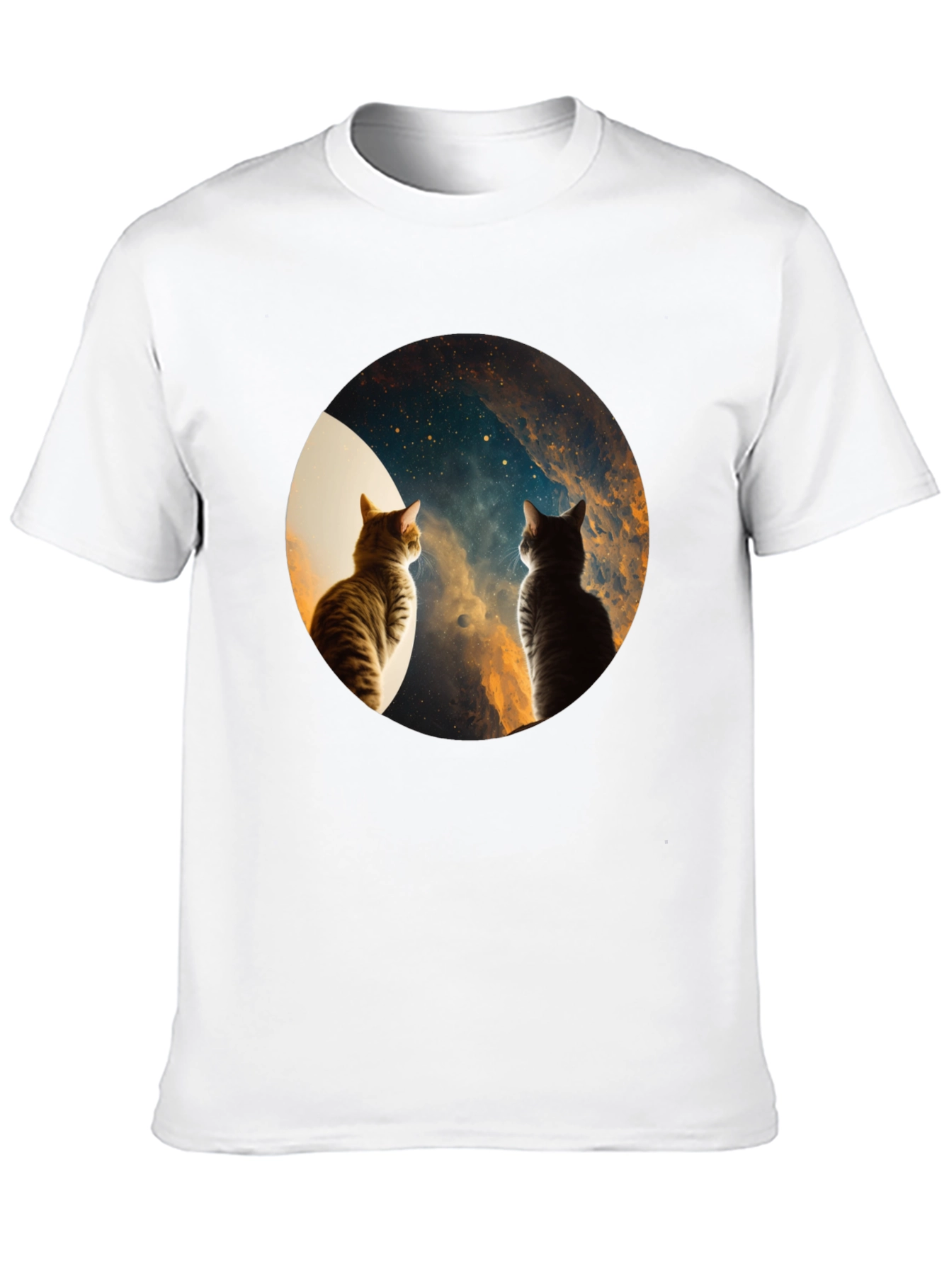 Cosmic Cats Black T-Shirt