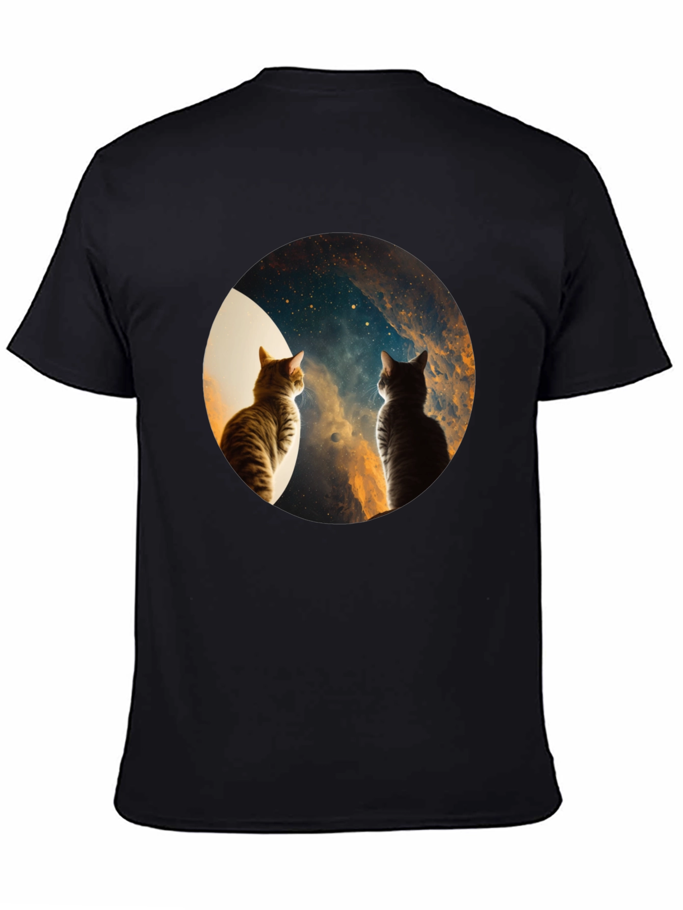 Cosmic Cats Black T-Shirt