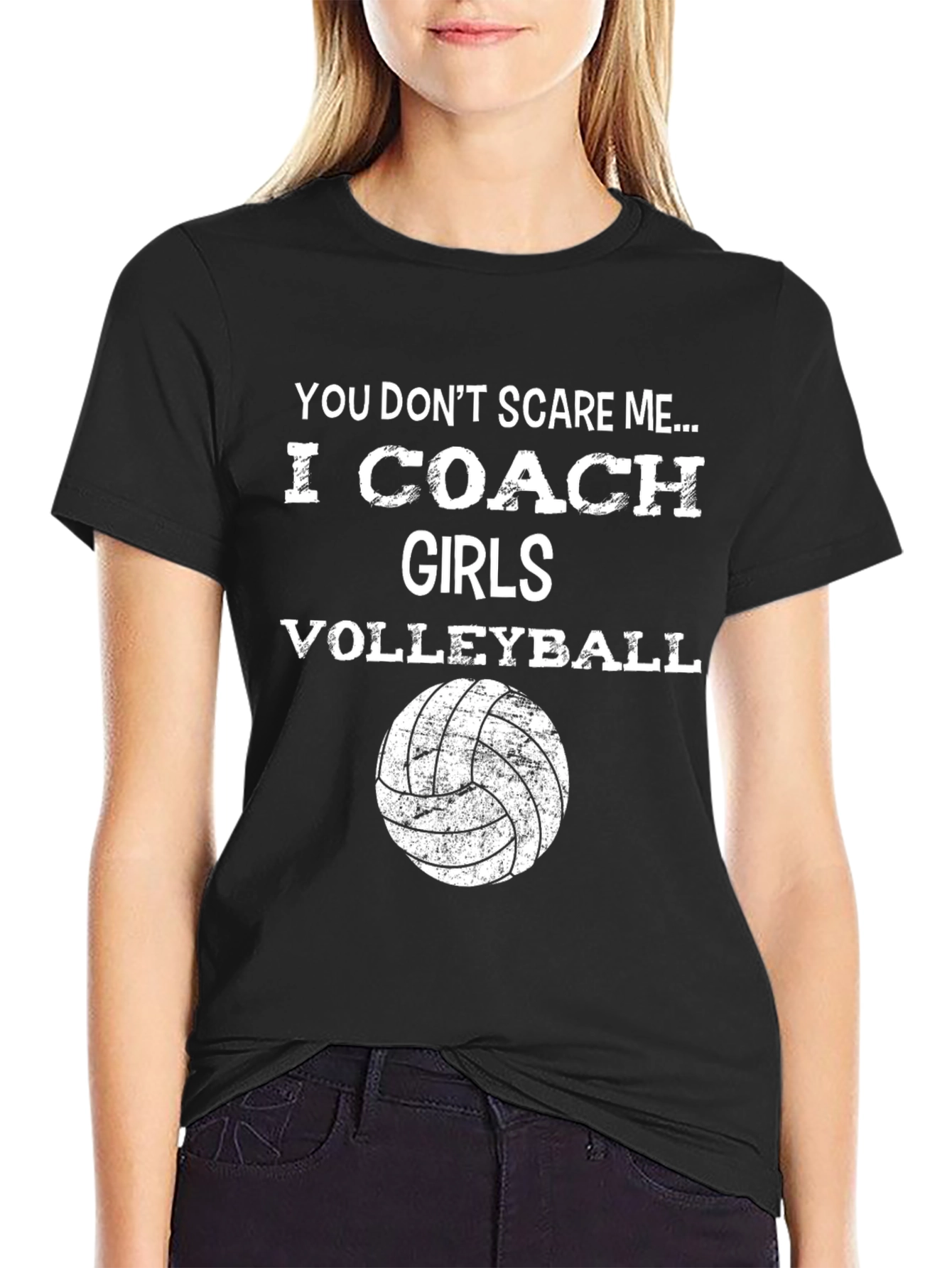 Volleyball Coach Graphic T-Shirt - Funny Design