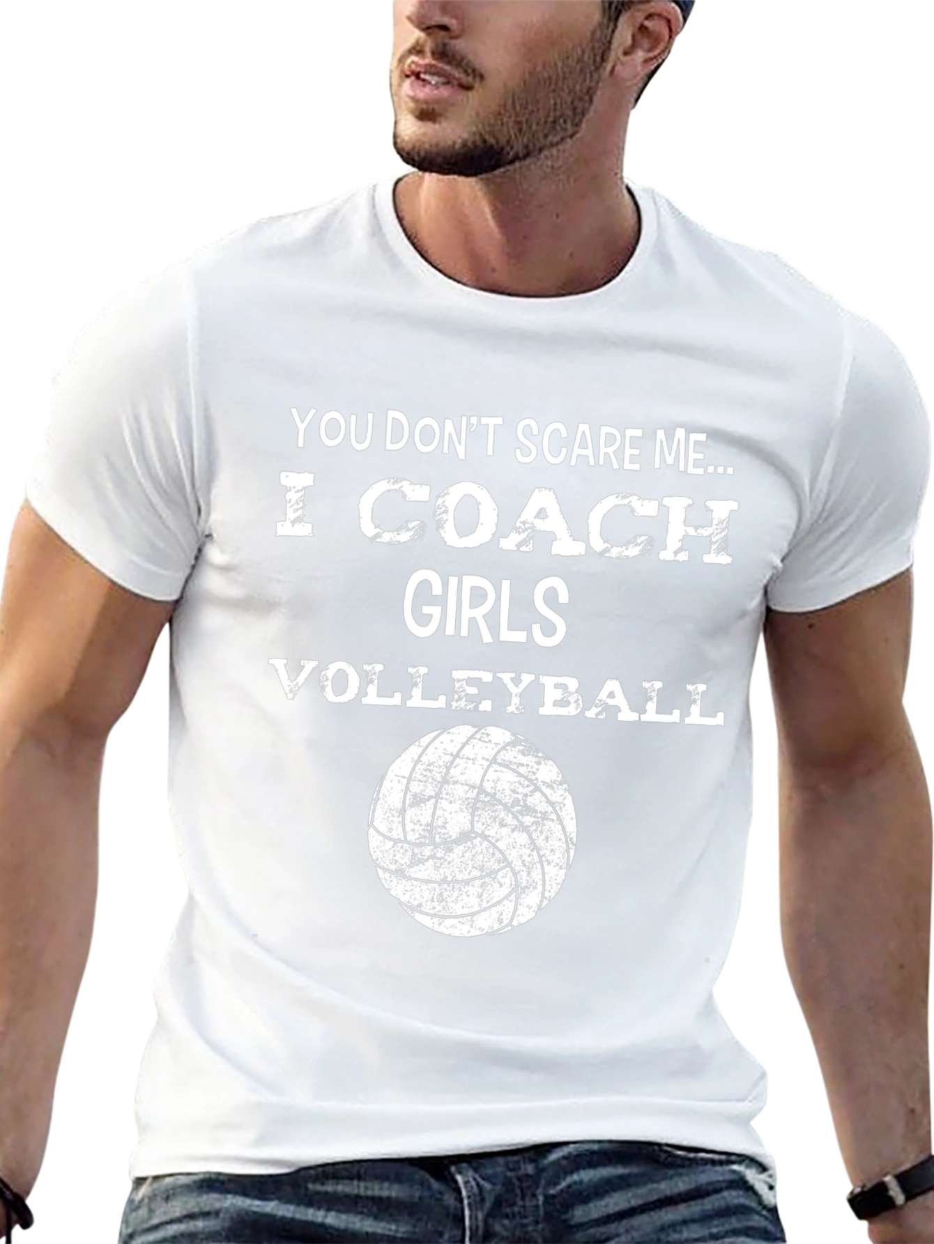 Volleyball Coach Graphic T-Shirt - Funny Design