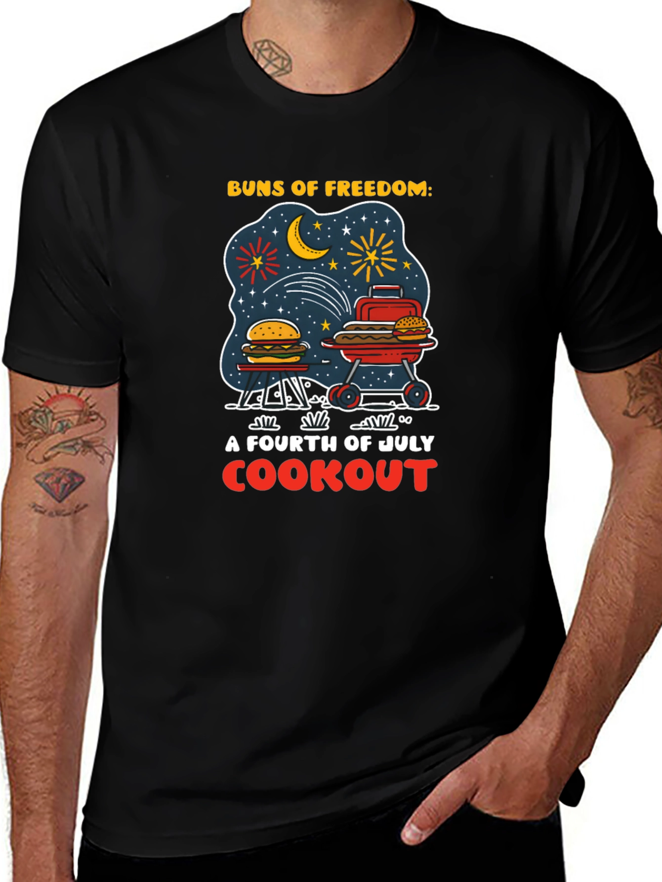 Buns of Freedom 4th of July Cookout Tee