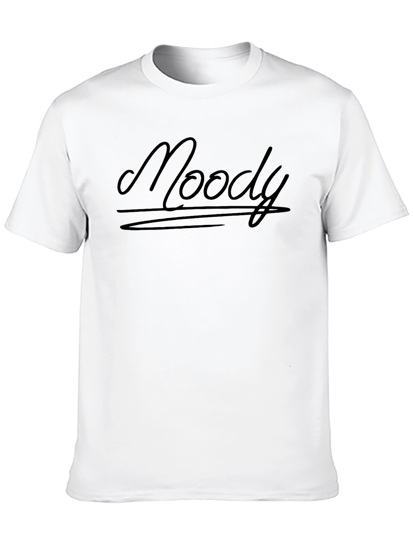 Moody Graphic Print Crew Neck T-Shirt