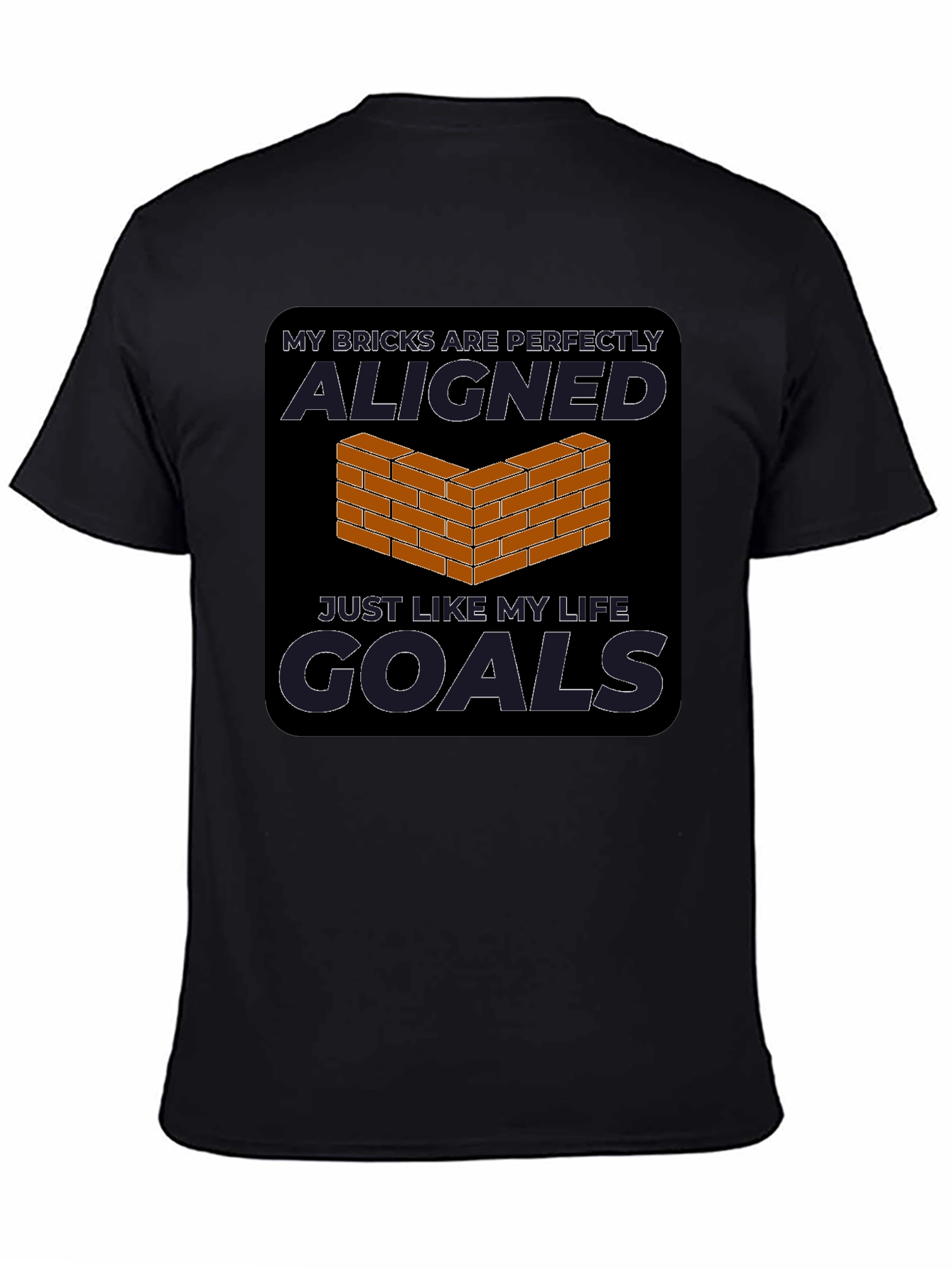 Perfectly Aligned Bricks Graphic Tee - Goals T-Shirt