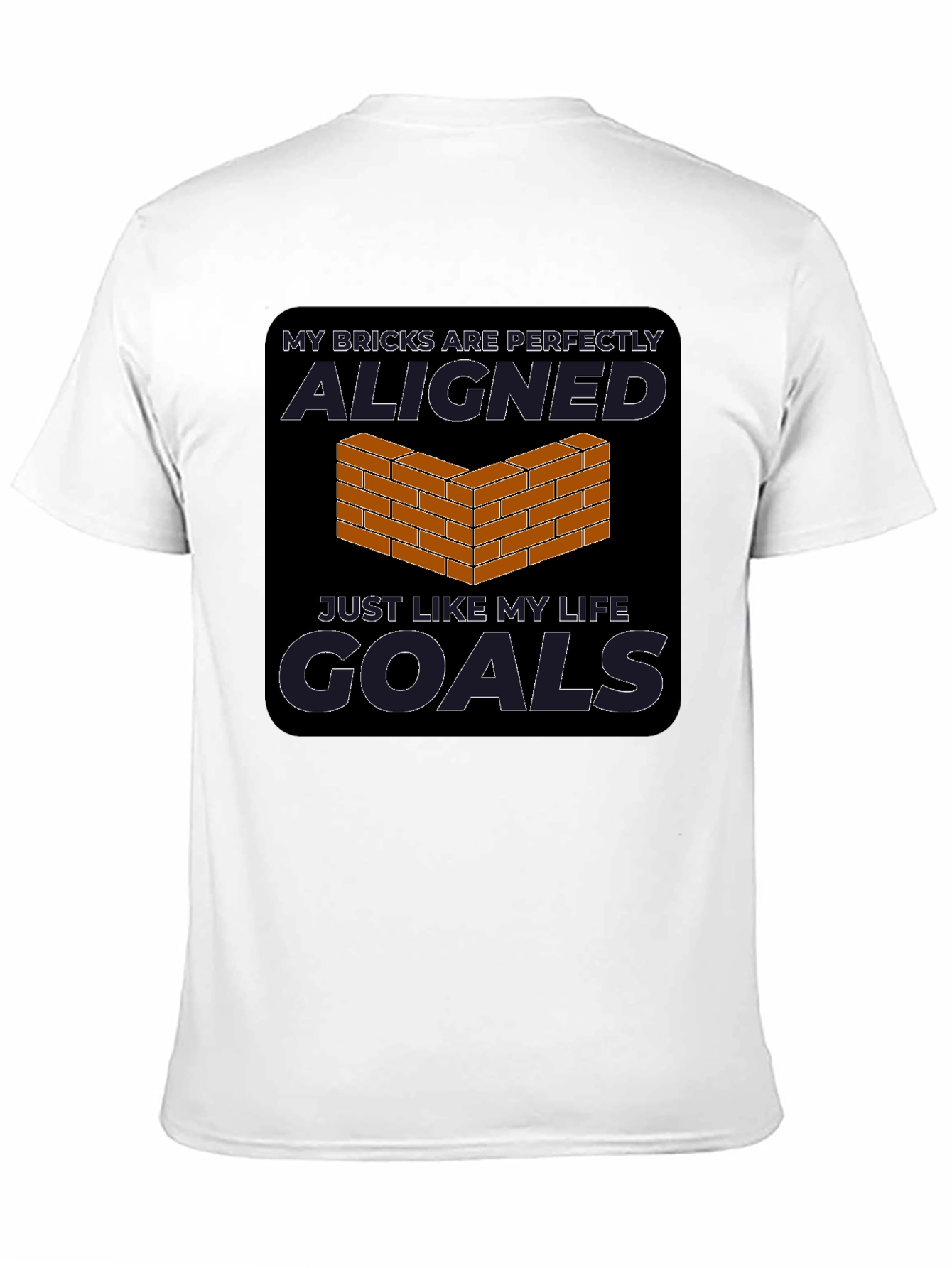 Perfectly Aligned Bricks Graphic Tee - Goals T-Shirt
