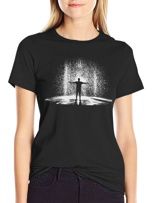 Silhouette in Rain Graphic Tee - Black