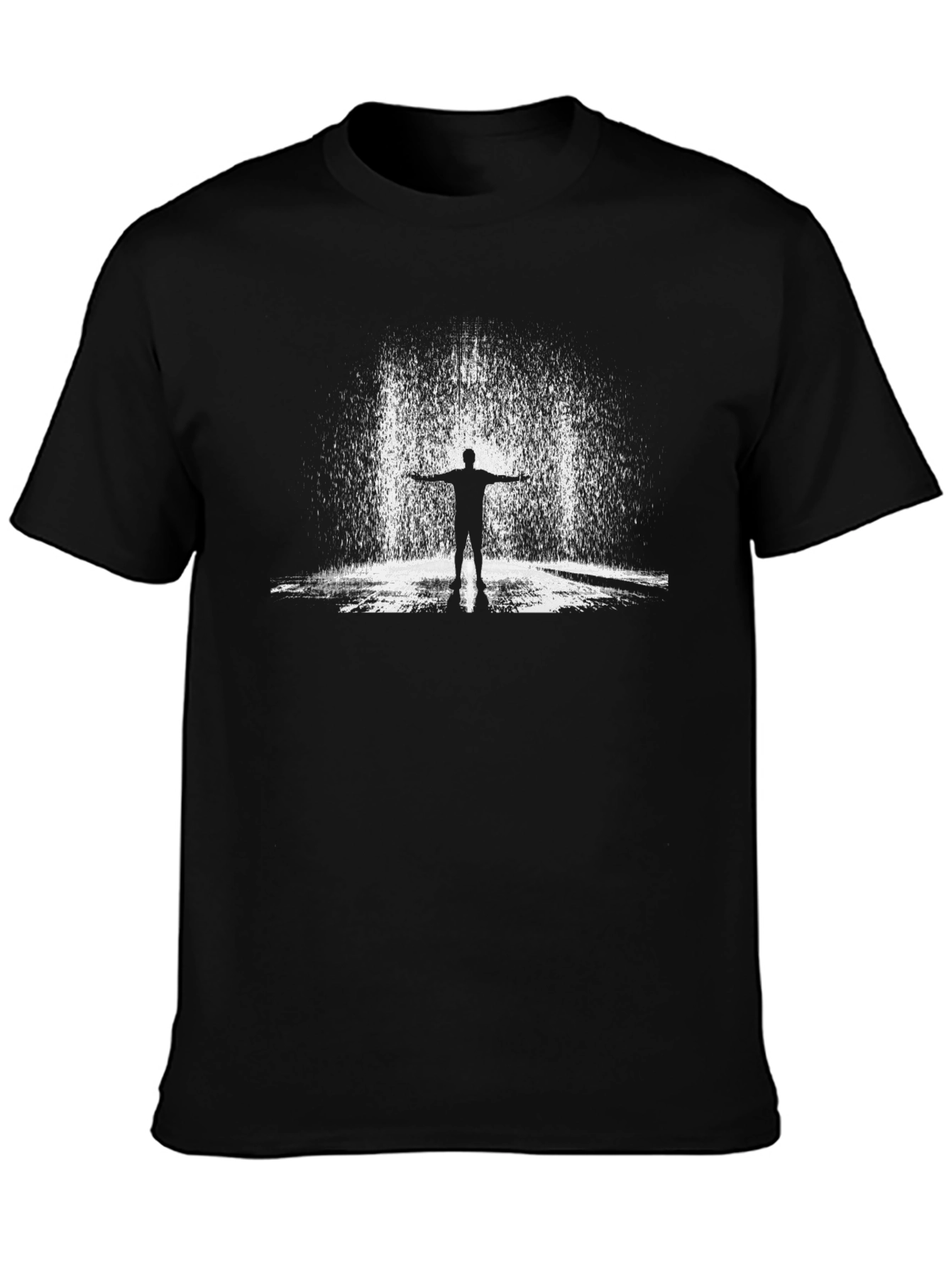 Silhouette in Rain Graphic Tee - Black