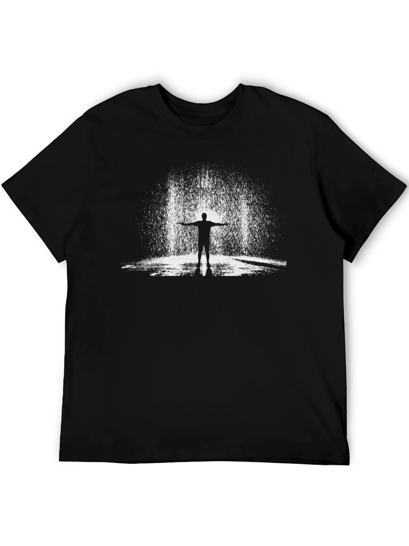 Silhouette in Rain Graphic Tee - Black