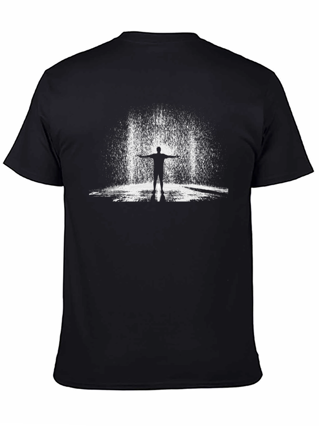 Silhouette in Rain Graphic Tee - Black