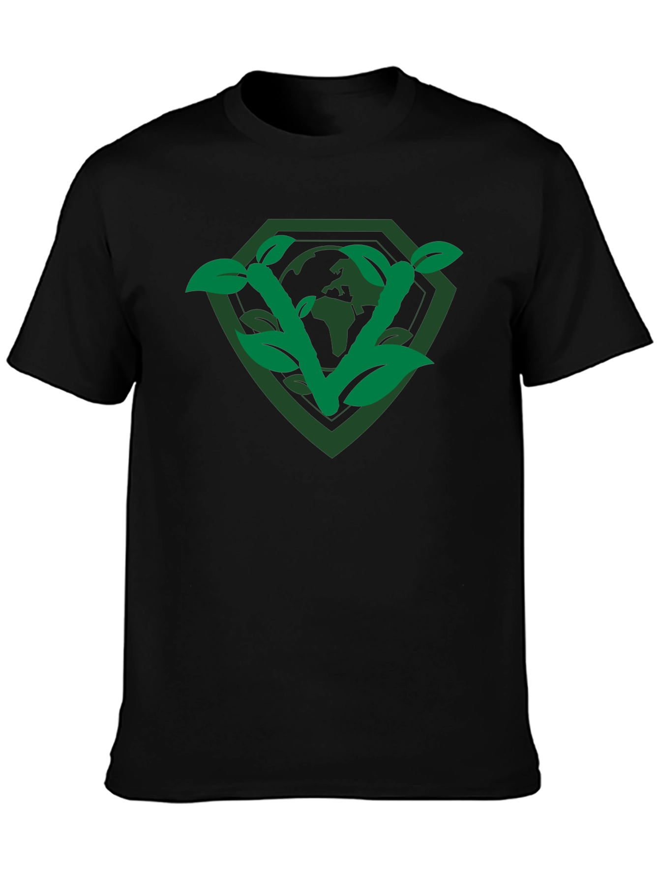 Eco-Friendly Planet Shield Graphic Tee