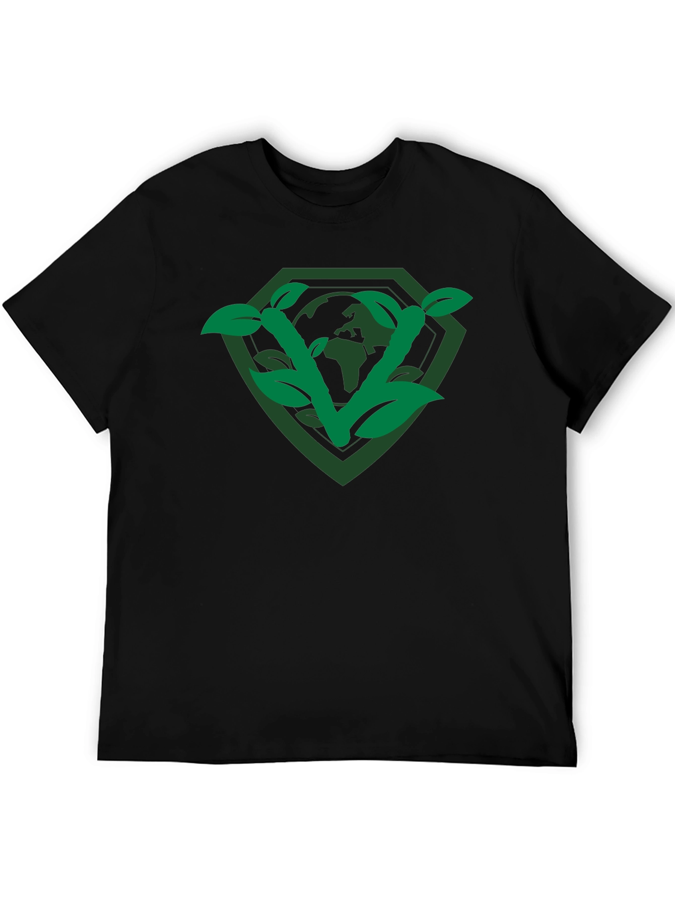 Eco-Friendly Planet Shield Graphic Tee