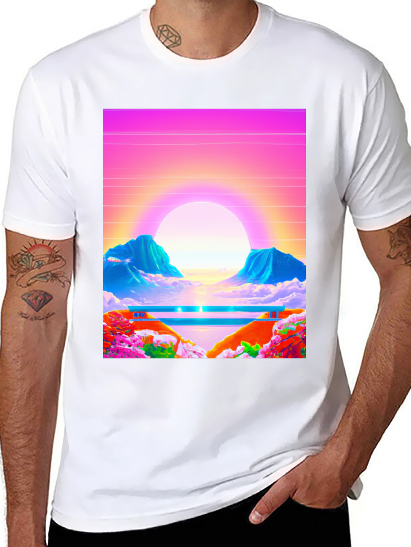 Vaporwave Sunset Tee