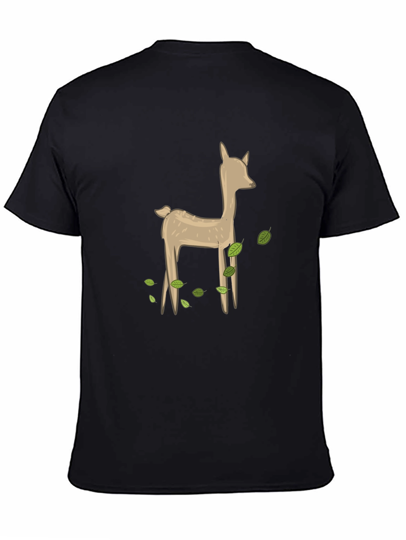 Deer Graphic Black Tee