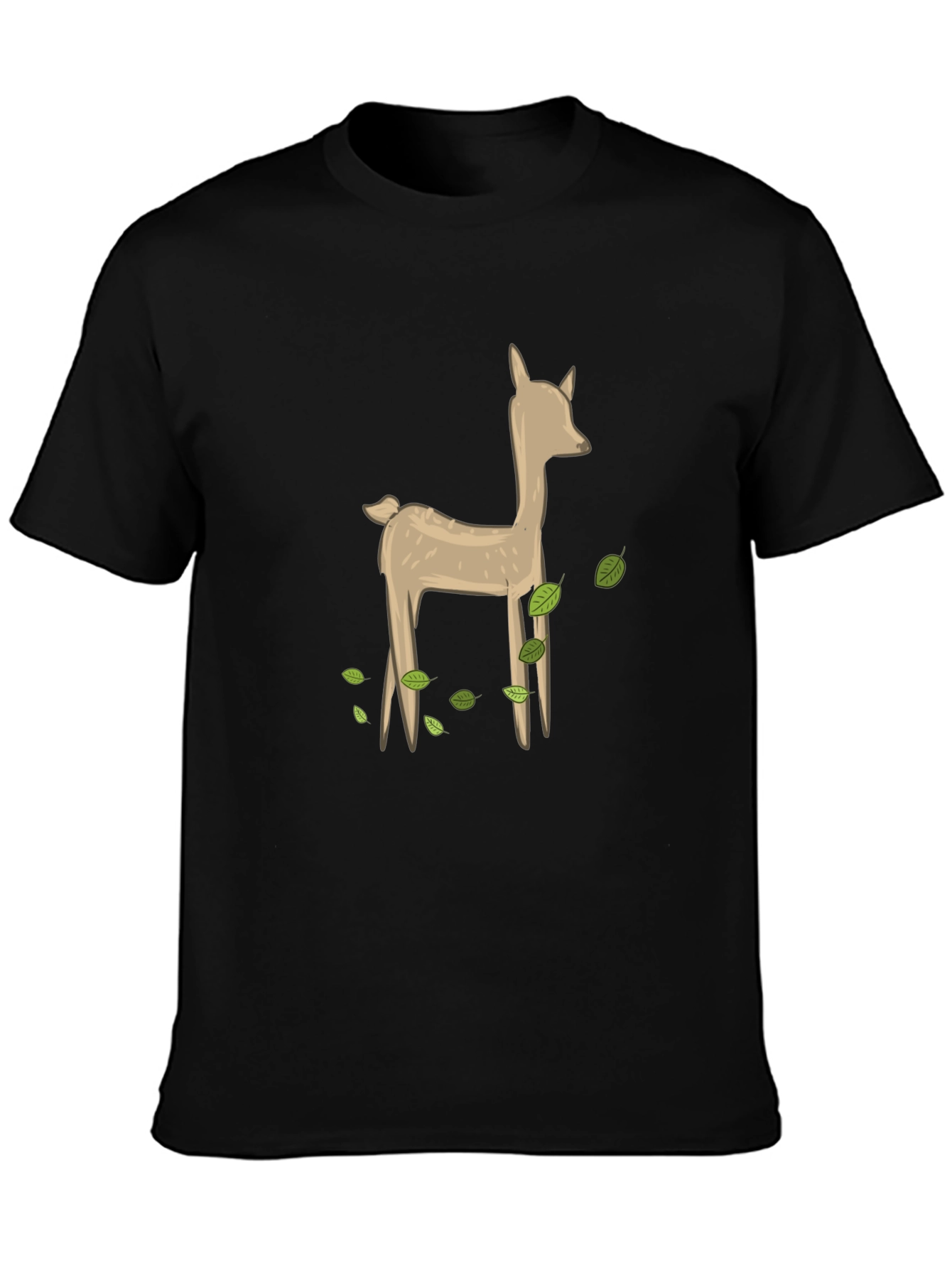 Deer Graphic Black Tee