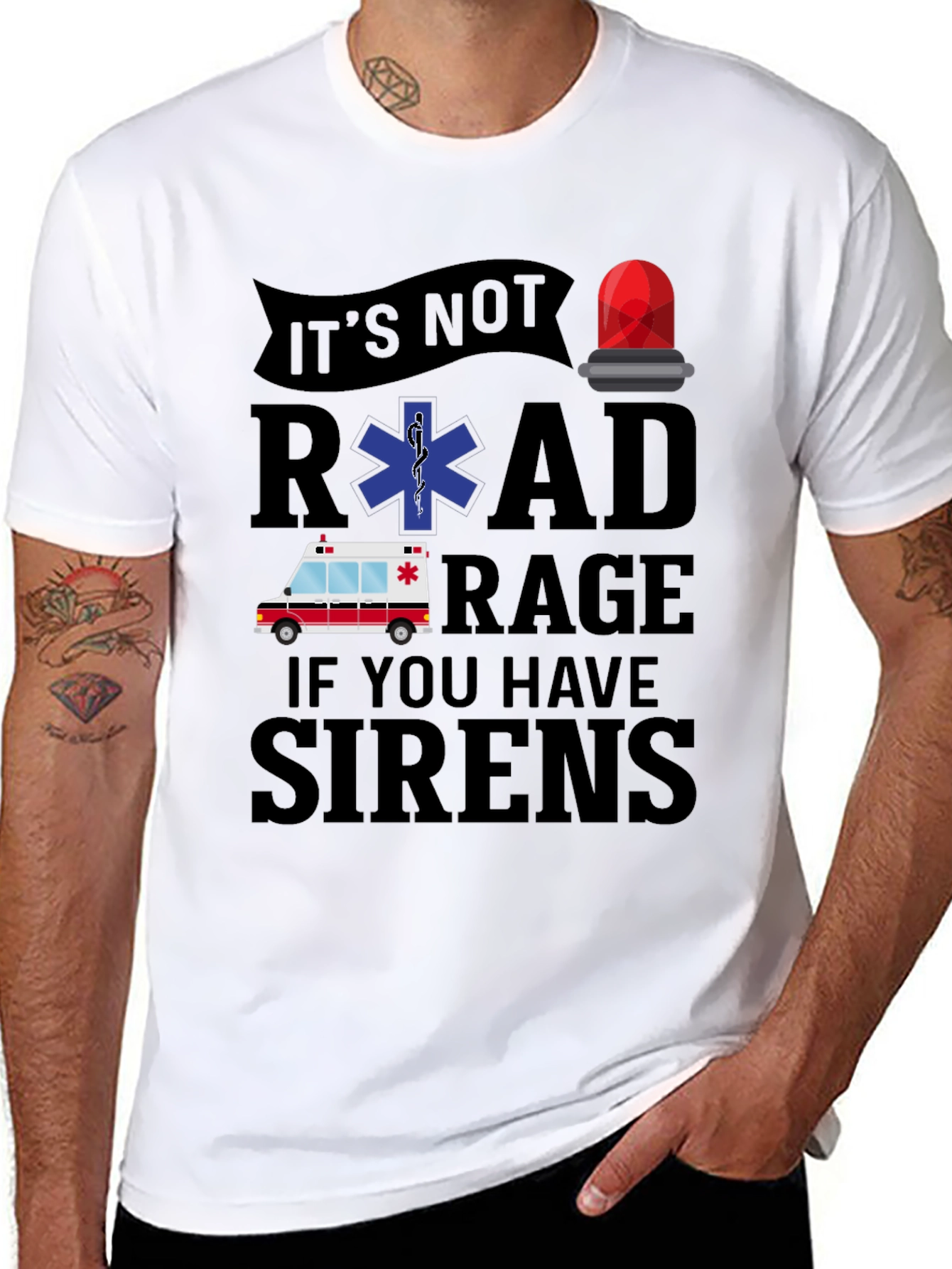 Road Rage Sirens Graphic Tee