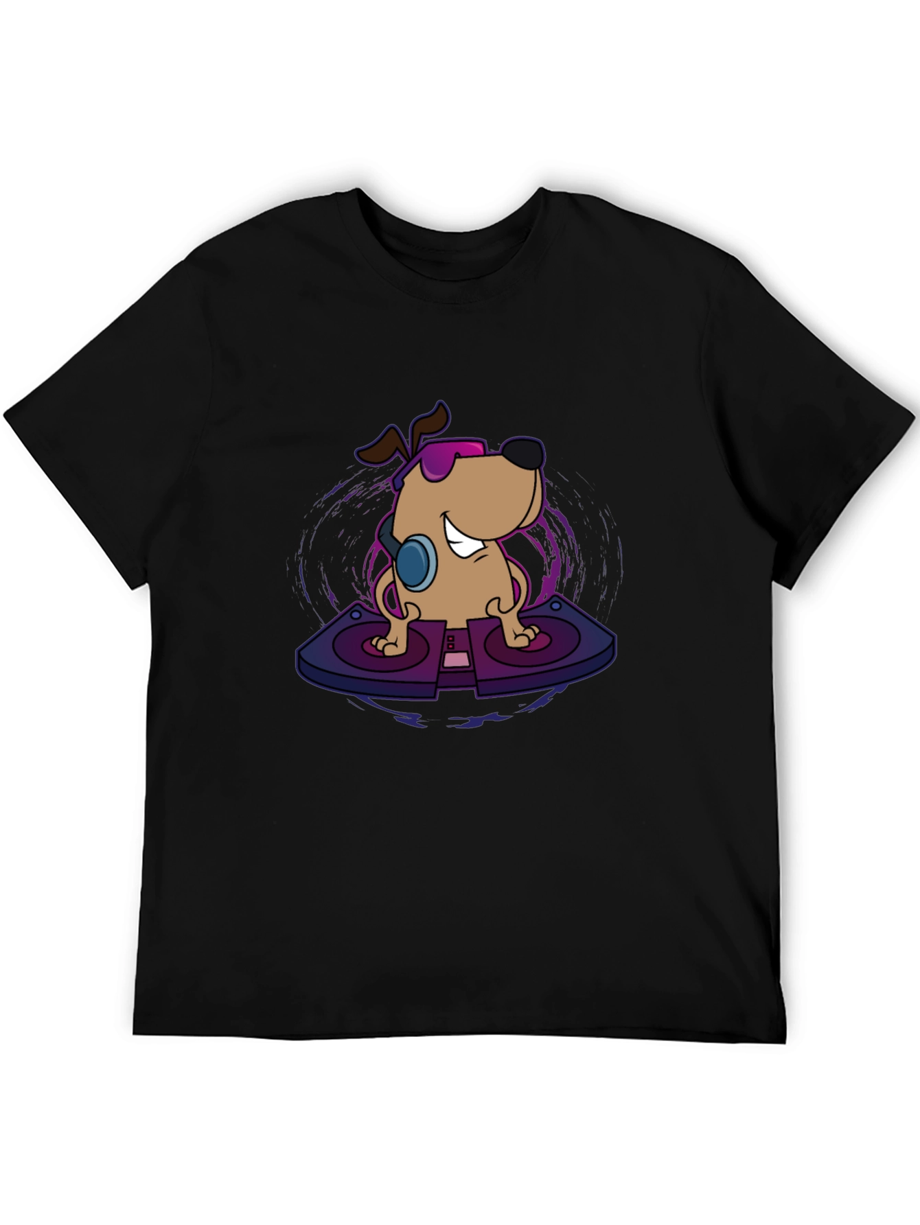 DJ Dog Graphic Tee - Cool Canine Beats T-Shirt