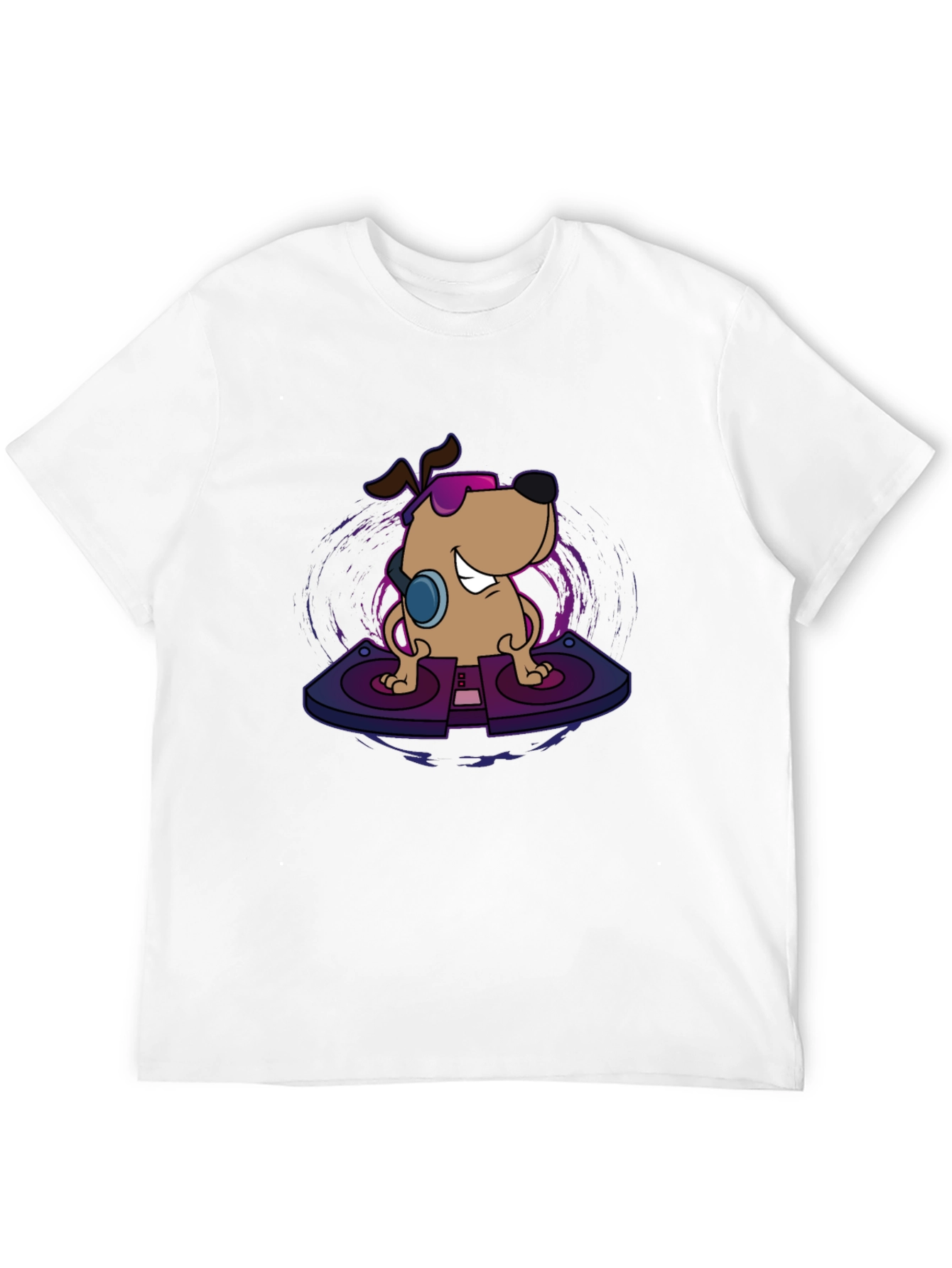 DJ Dog Graphic Tee - Cool Canine Beats T-Shirt