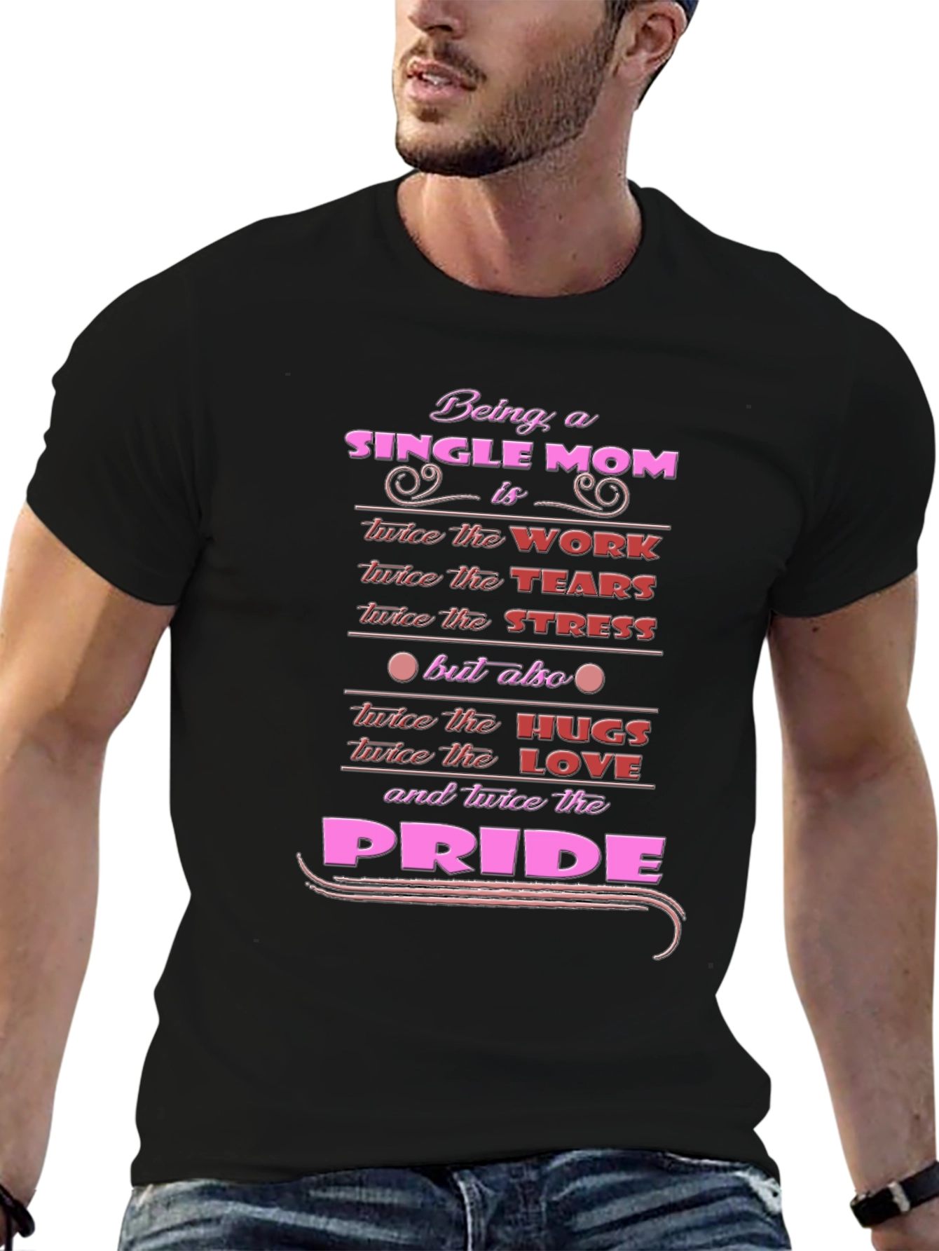 Single Mom Pride Graphic T-Shirt