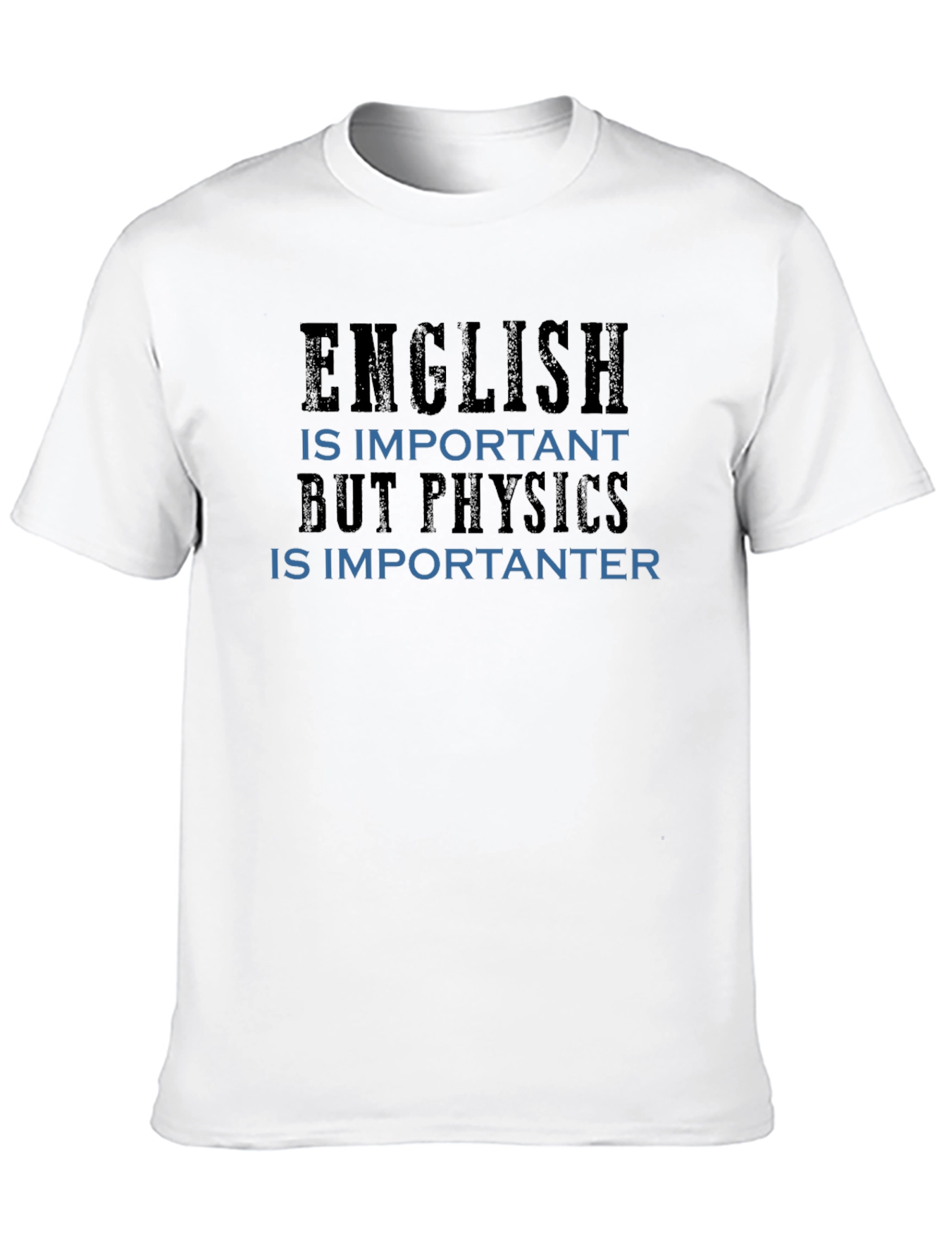 Funny Physics T-Shirt - English vs Physics
