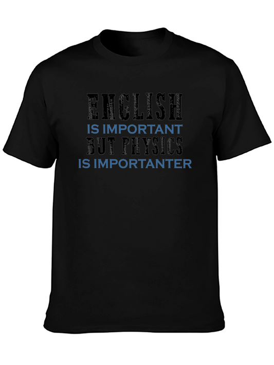 Funny Physics T-Shirt - English vs Physics