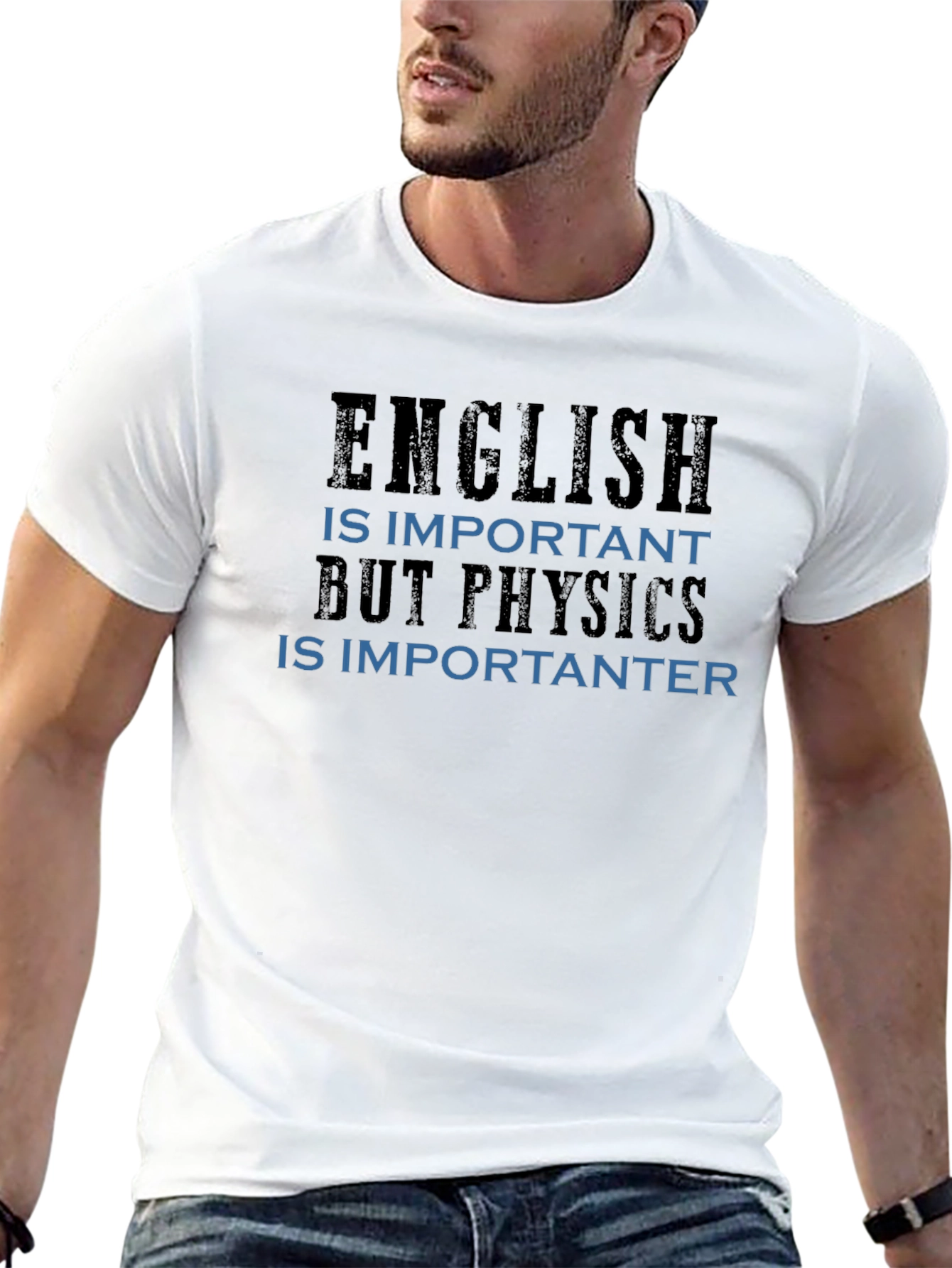 Funny Physics T-Shirt - English vs Physics