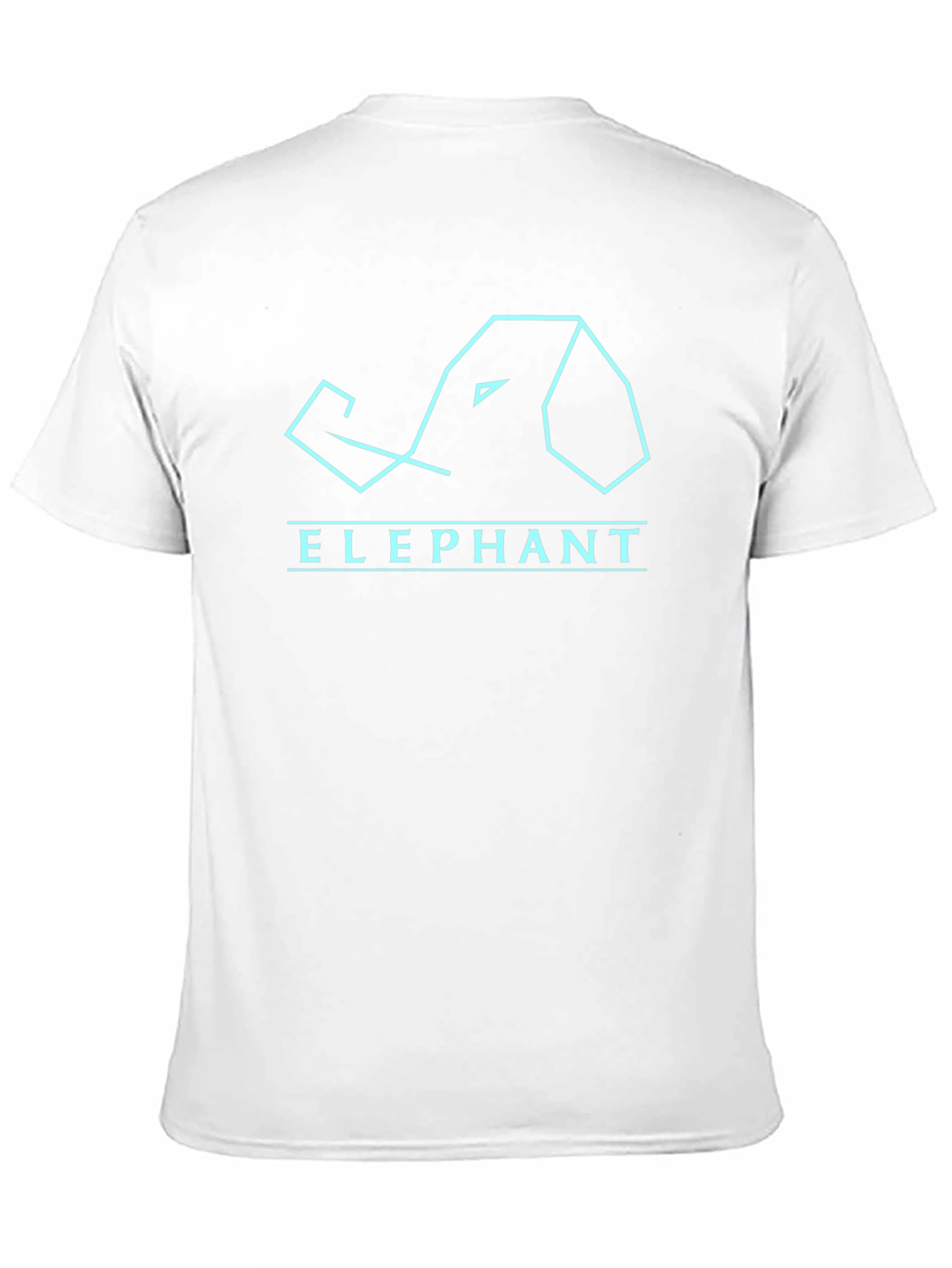 Geometric Elephant Graphic Tee - Modern Style