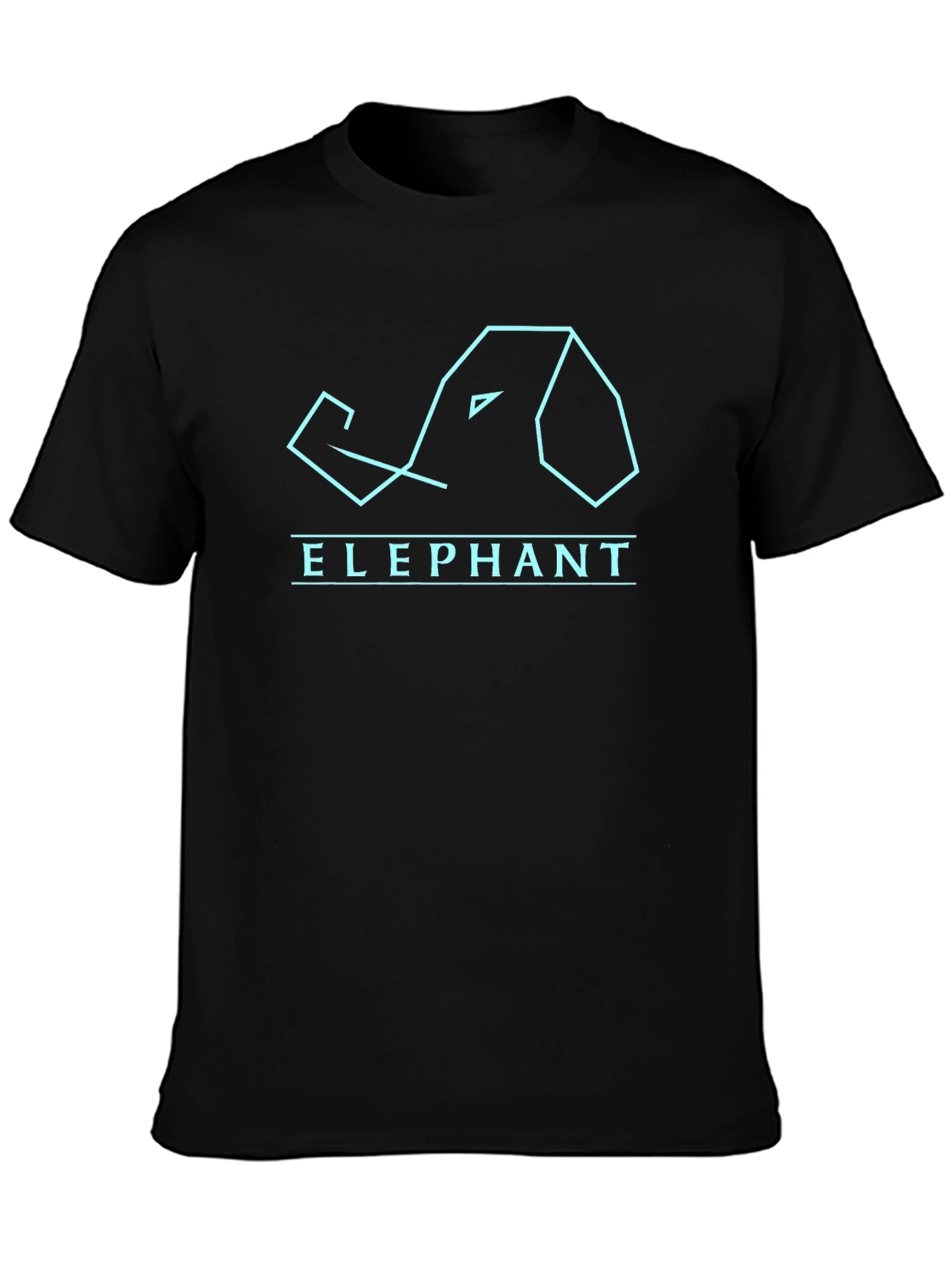 Geometric Elephant Graphic Tee - Modern Style