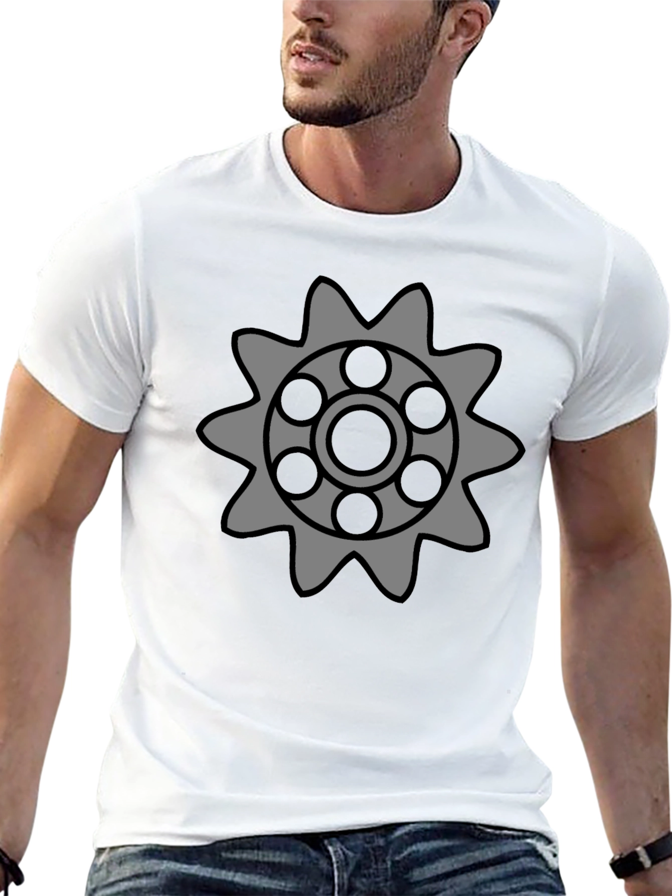 Gear Graphic Tee - Modern Streetwear Style