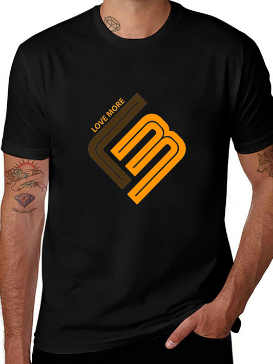 Love More Graphic Black Tee
