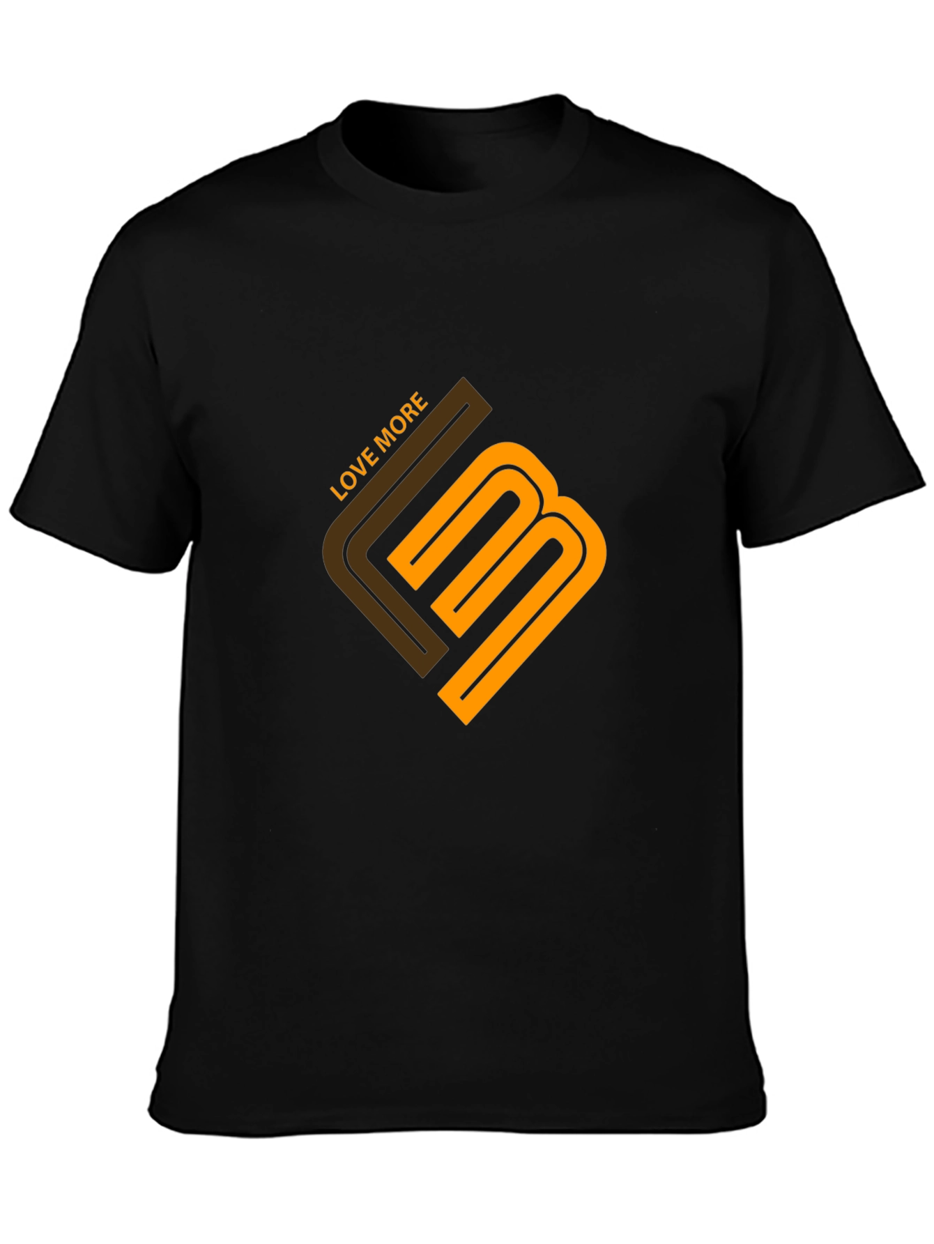 Love More Graphic Black Tee