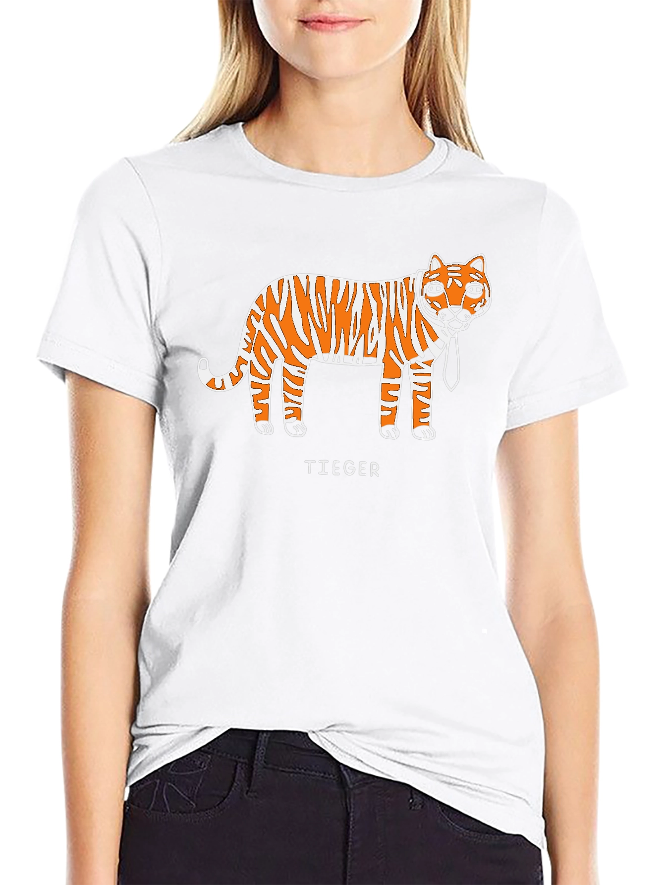 Funny Tieger T-Shirt - Business Casual Tiger Tee