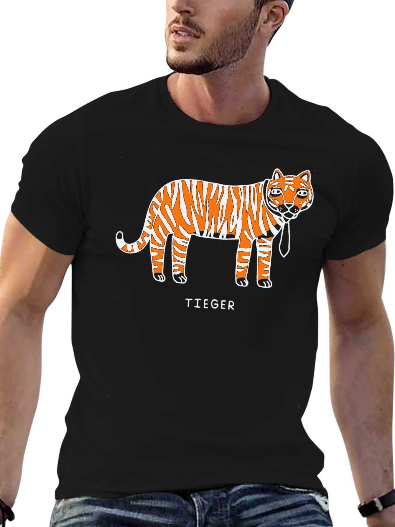 Funny Tieger T-Shirt - Business Casual Tiger Tee