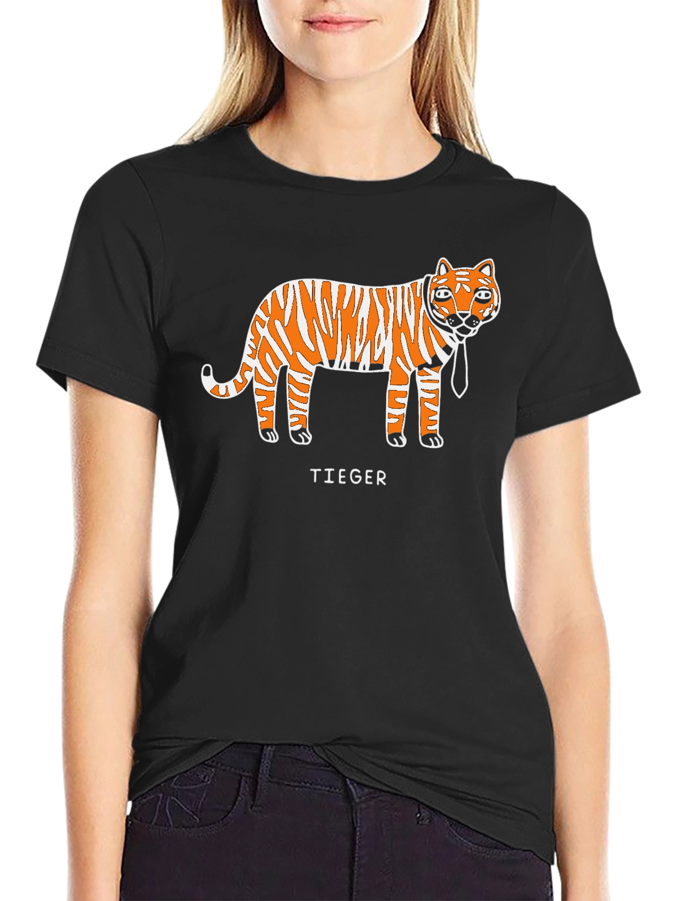 Funny Tieger T-Shirt - Business Casual Tiger Tee