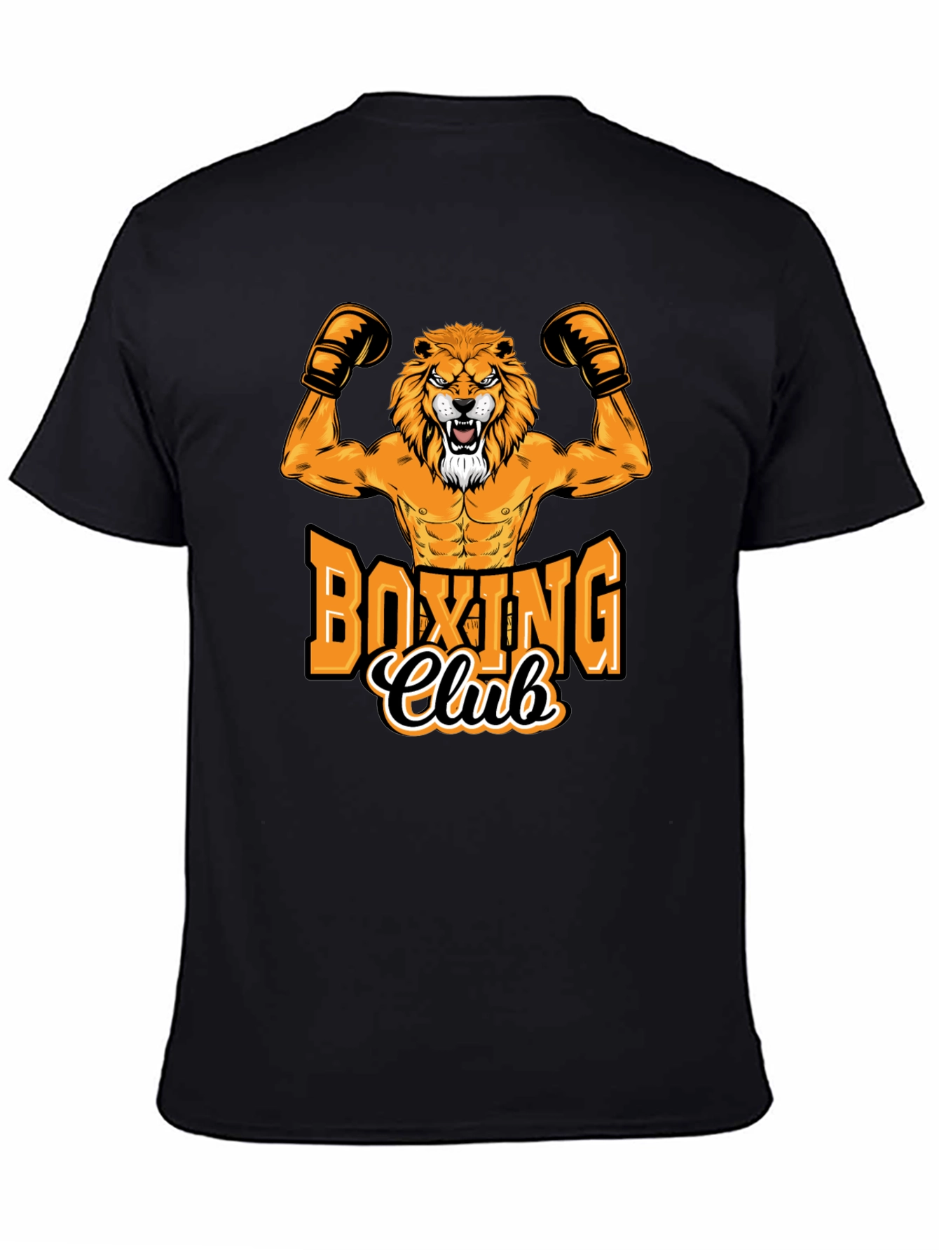 Boxing Club Lion Graphic Tee - Black