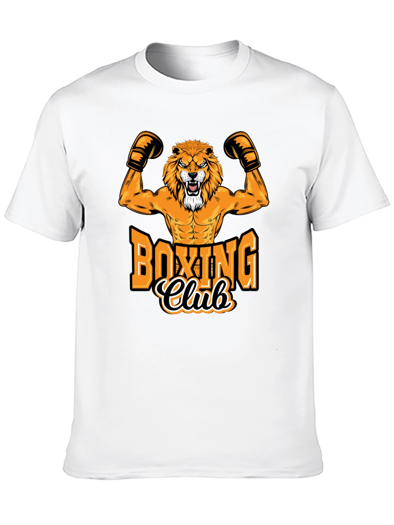 Boxing Club Lion Graphic Tee - Black
