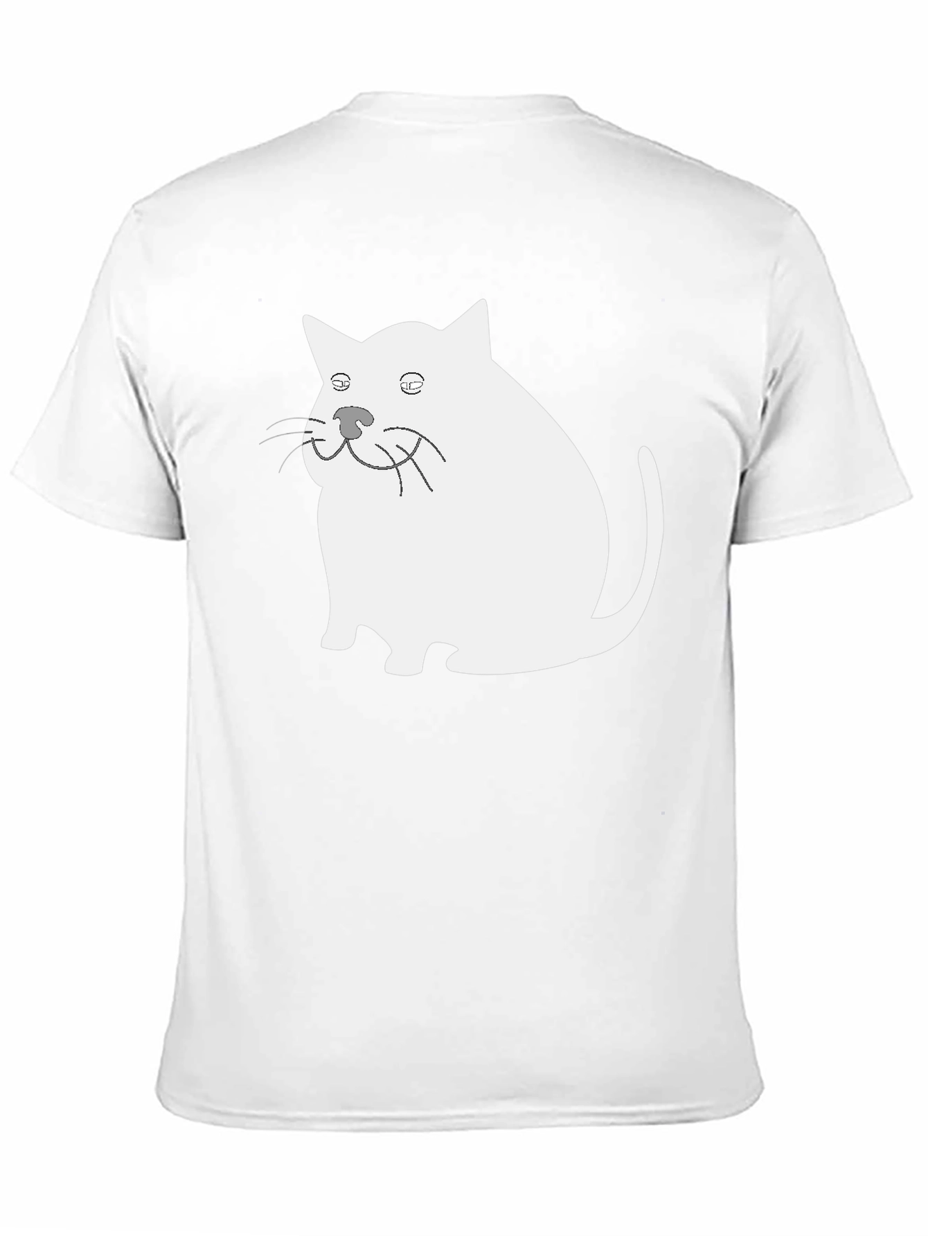 Funny Cat Graphic Black T-Shirt