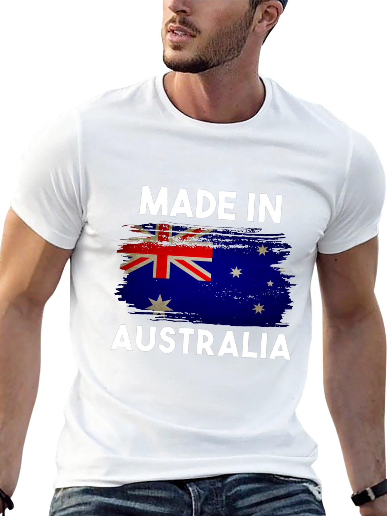 Made in Australia Flag Graphic T-Shirt