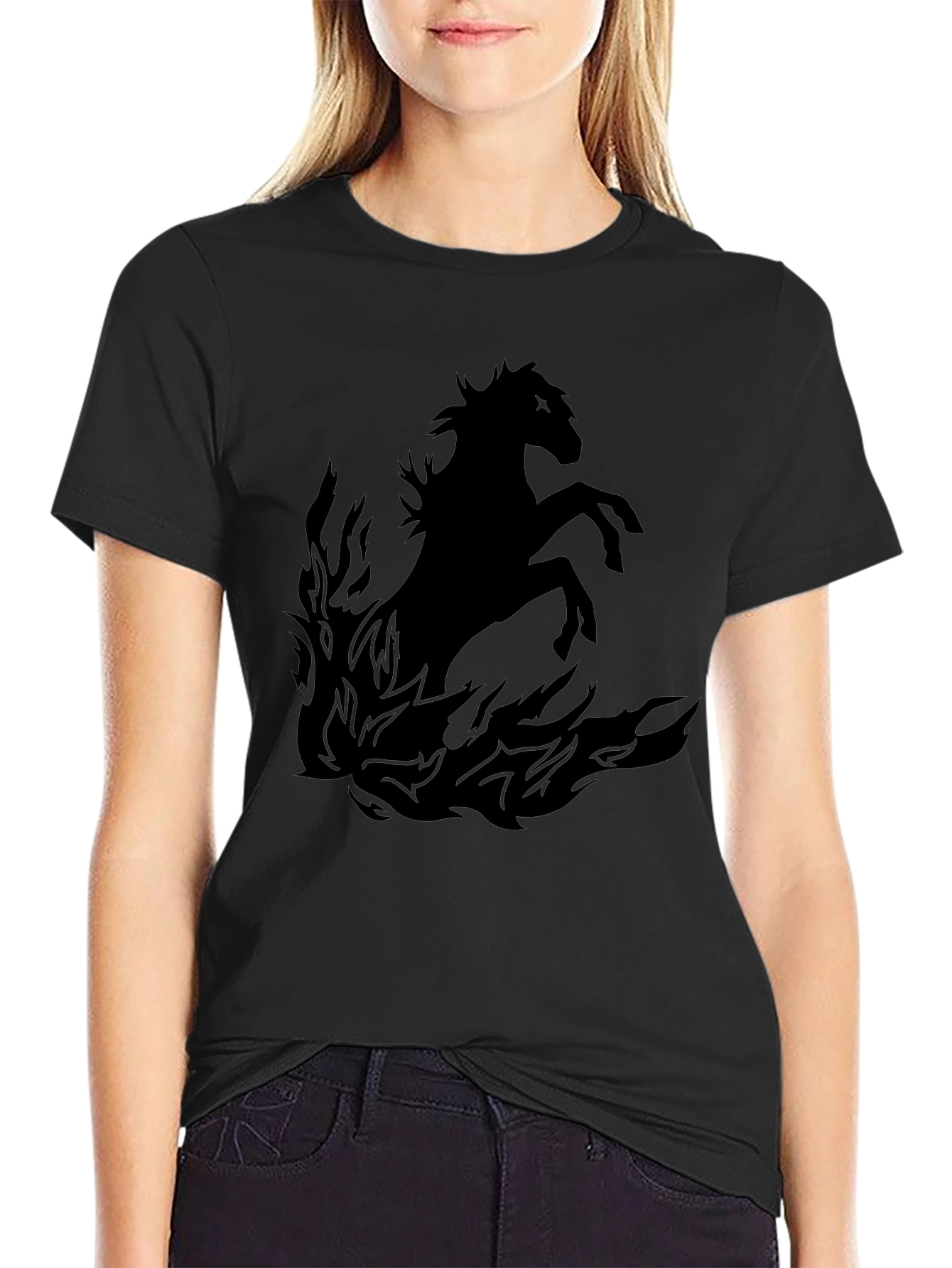 Black Horse Inferno Graphic Tee