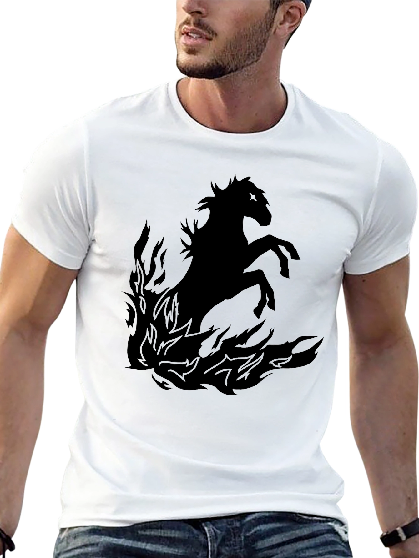 Black Horse Inferno Graphic Tee