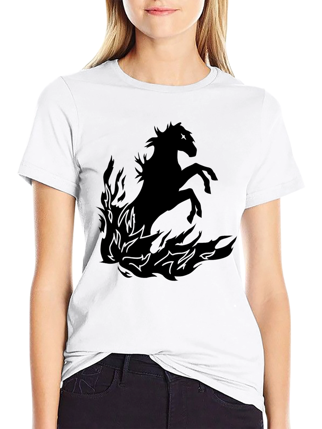Black Horse Inferno Graphic Tee