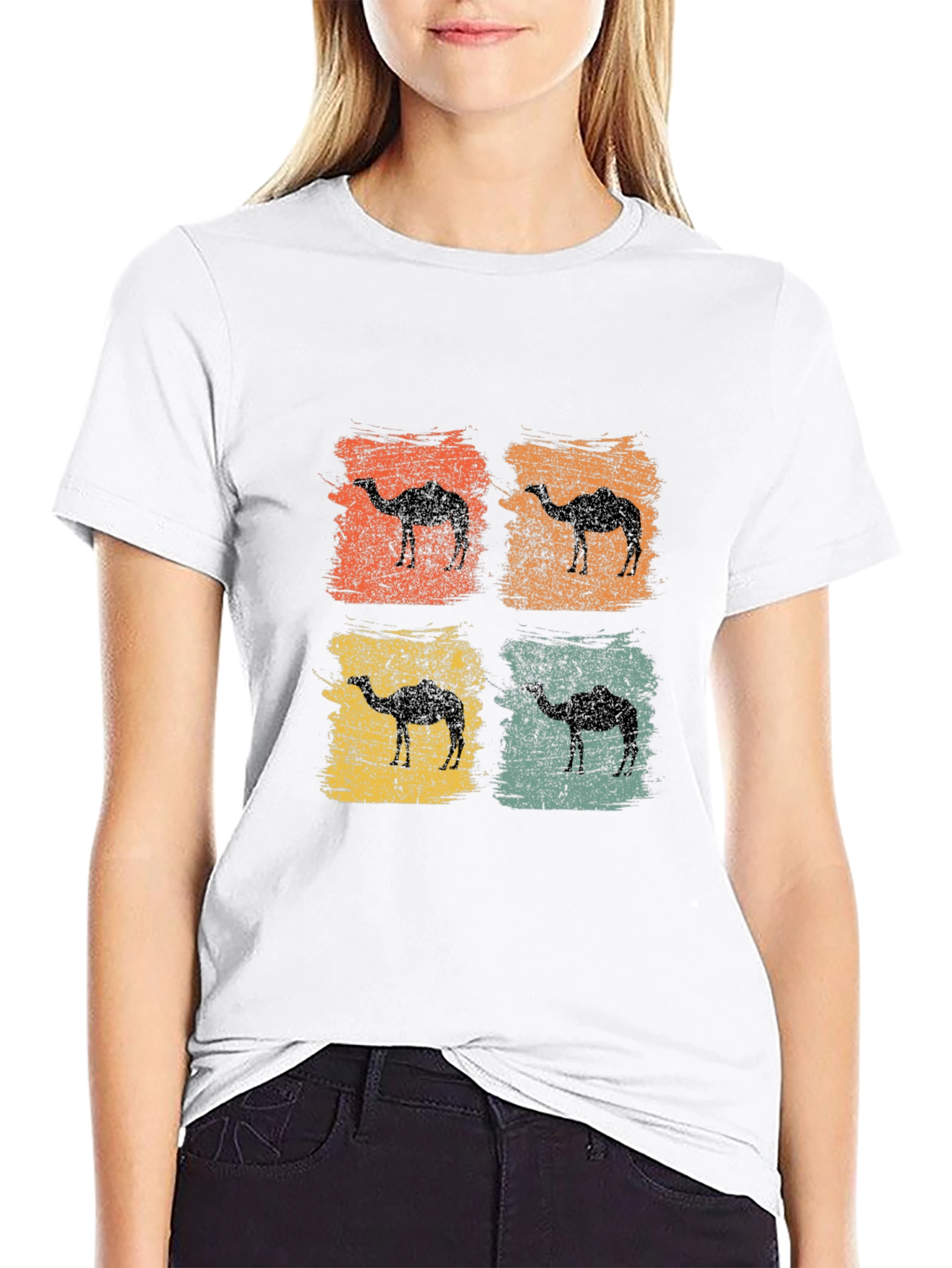 Retro Camel Silhouette T-Shirt