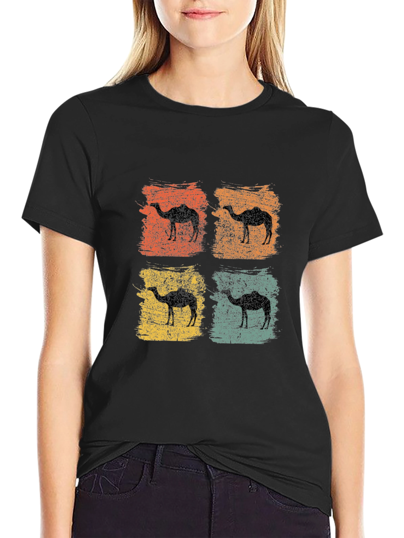 Retro Camel Silhouette T-Shirt