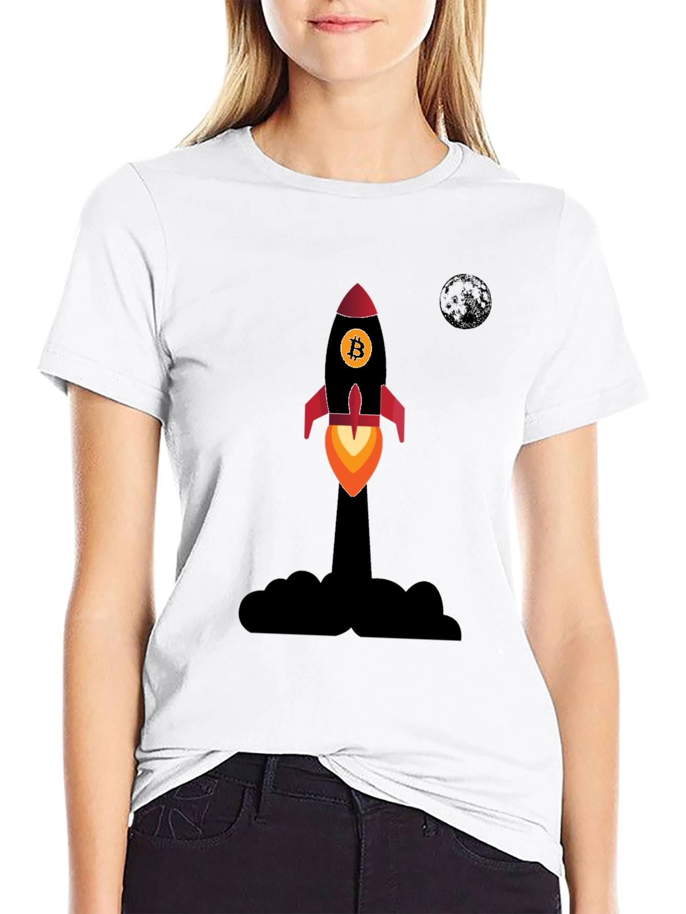 Bitcoin Rocket T-Shirt - Crypto Apparel