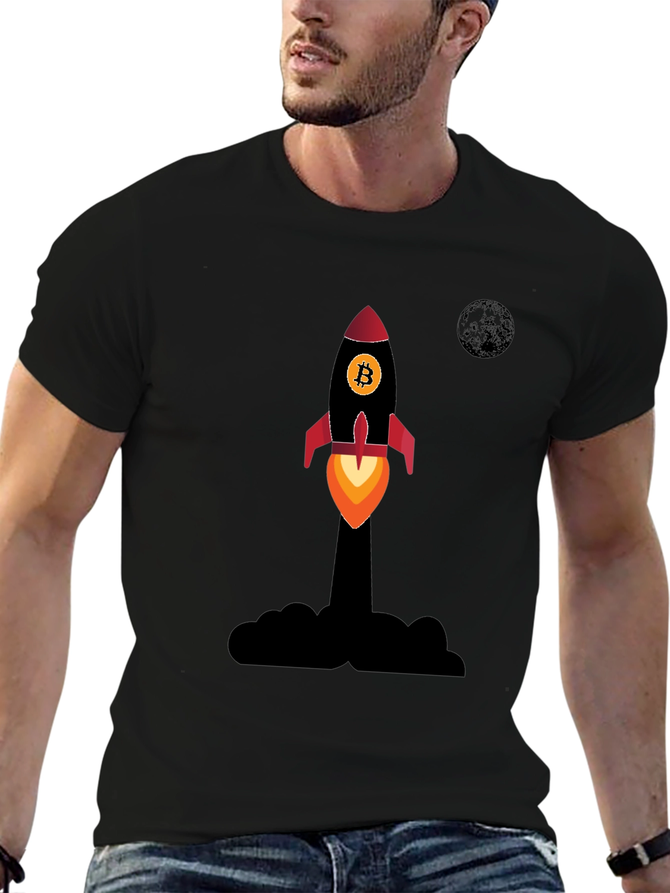 Bitcoin Rocket T-Shirt - Crypto Apparel