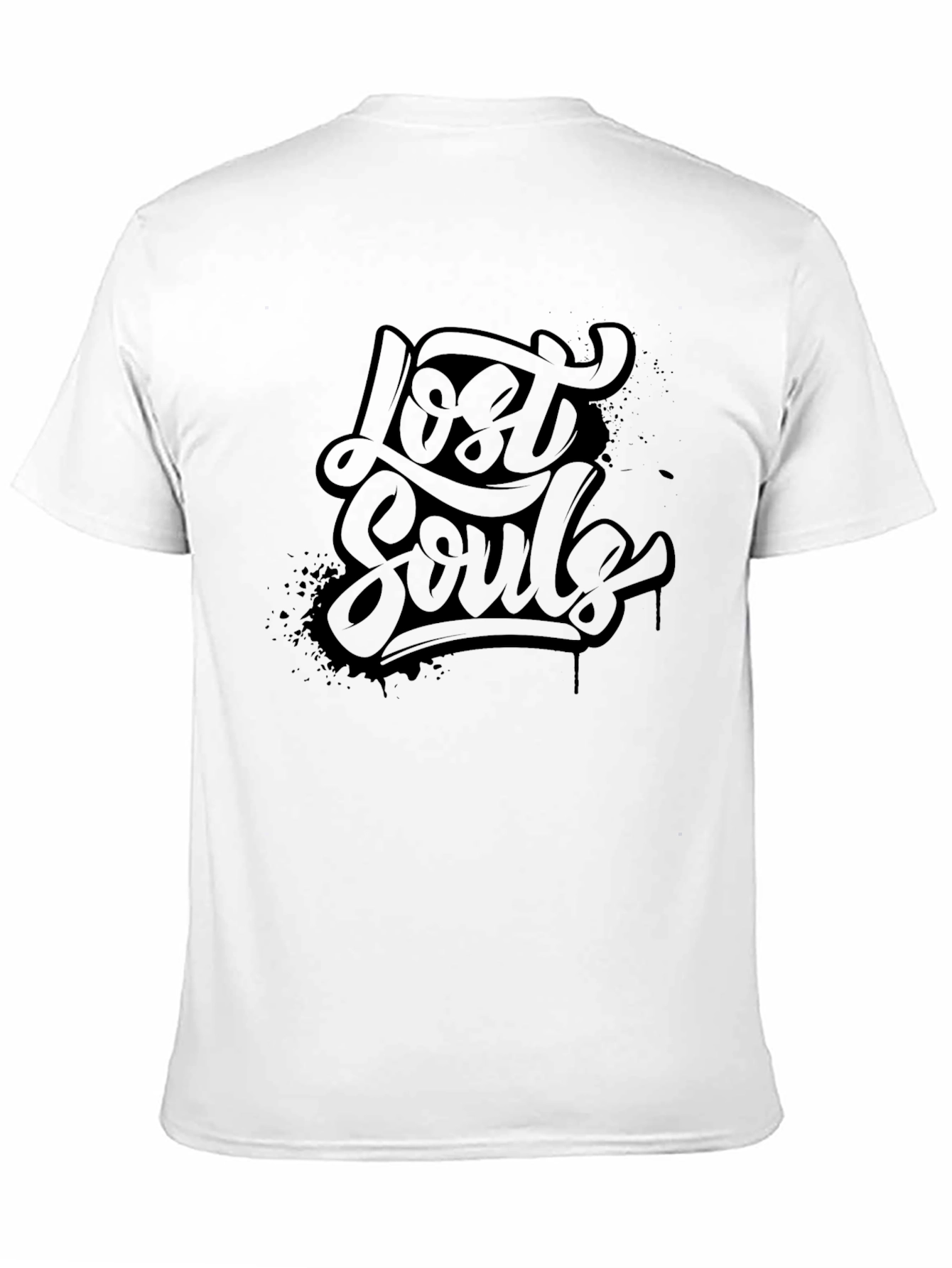 Lost Souls Graphic Print Black T-Shirt