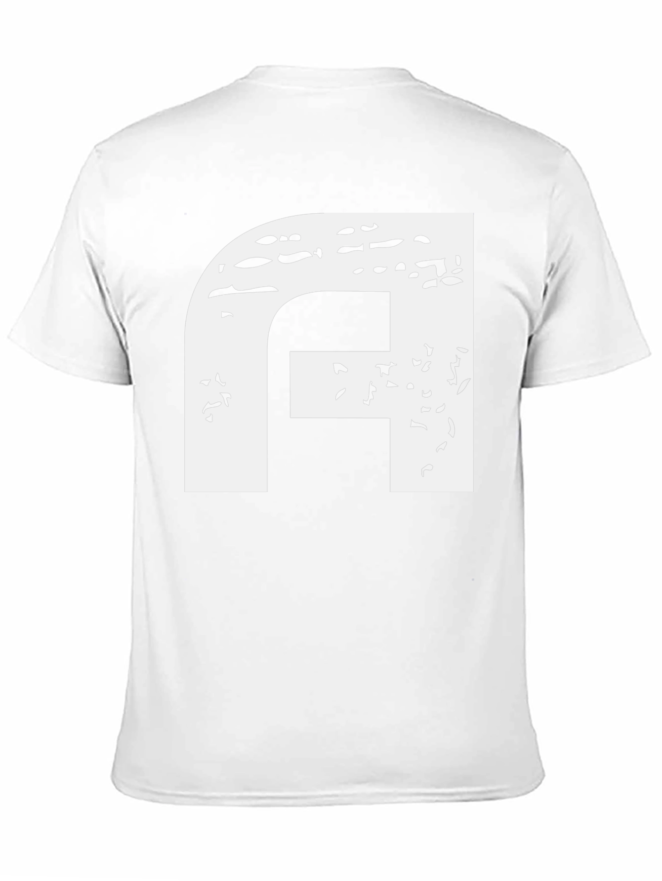 Distressed Letter A Black T-Shirt