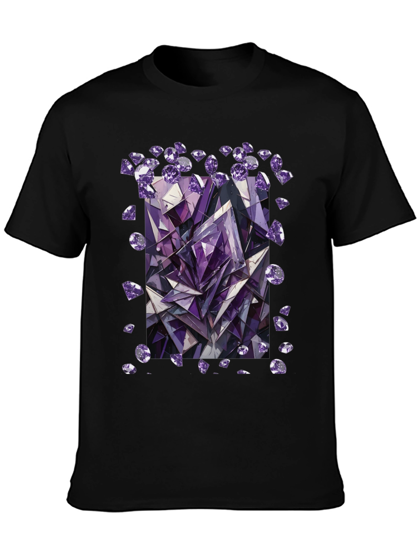 Amethyst Crystal Gemstone Graphic T-Shirt