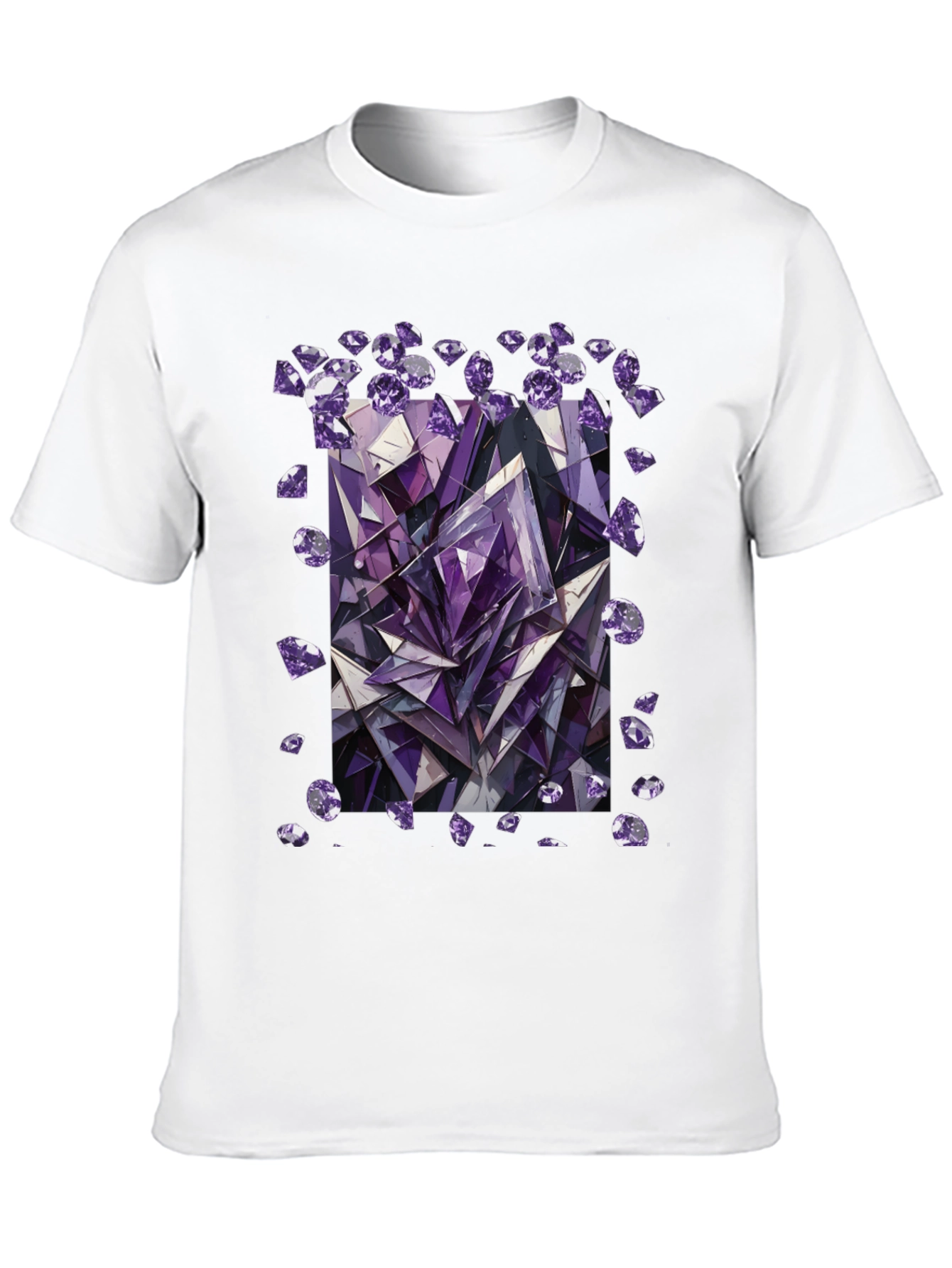 Amethyst Crystal Gemstone Graphic T-Shirt